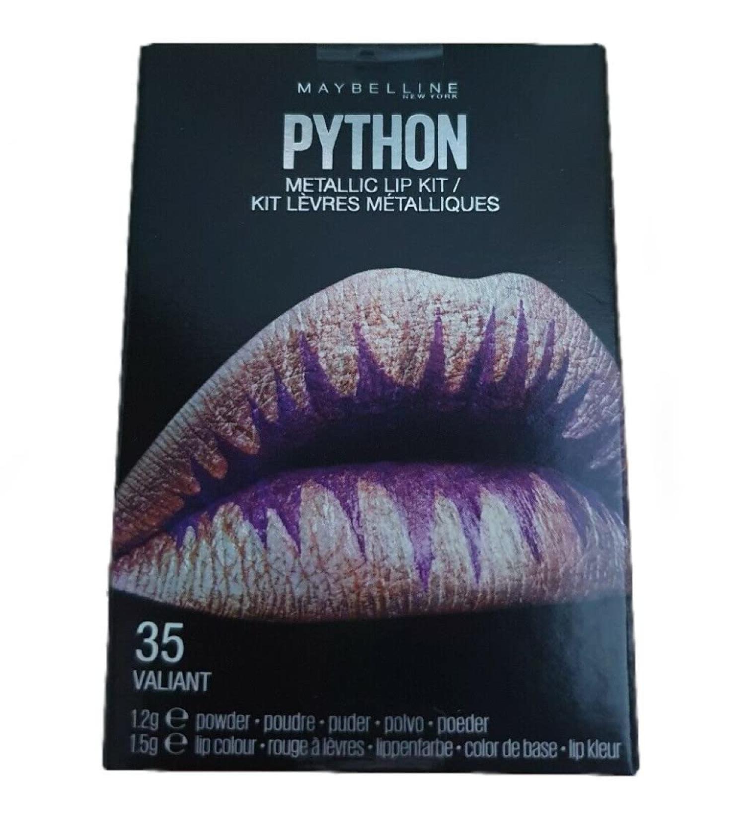 Buy GEMEY MAYBELLINE PYTHON Metallic Lips Lipstick Kit - 35 Valiant | International Shipping Available - Buy Online on GoSupps.com