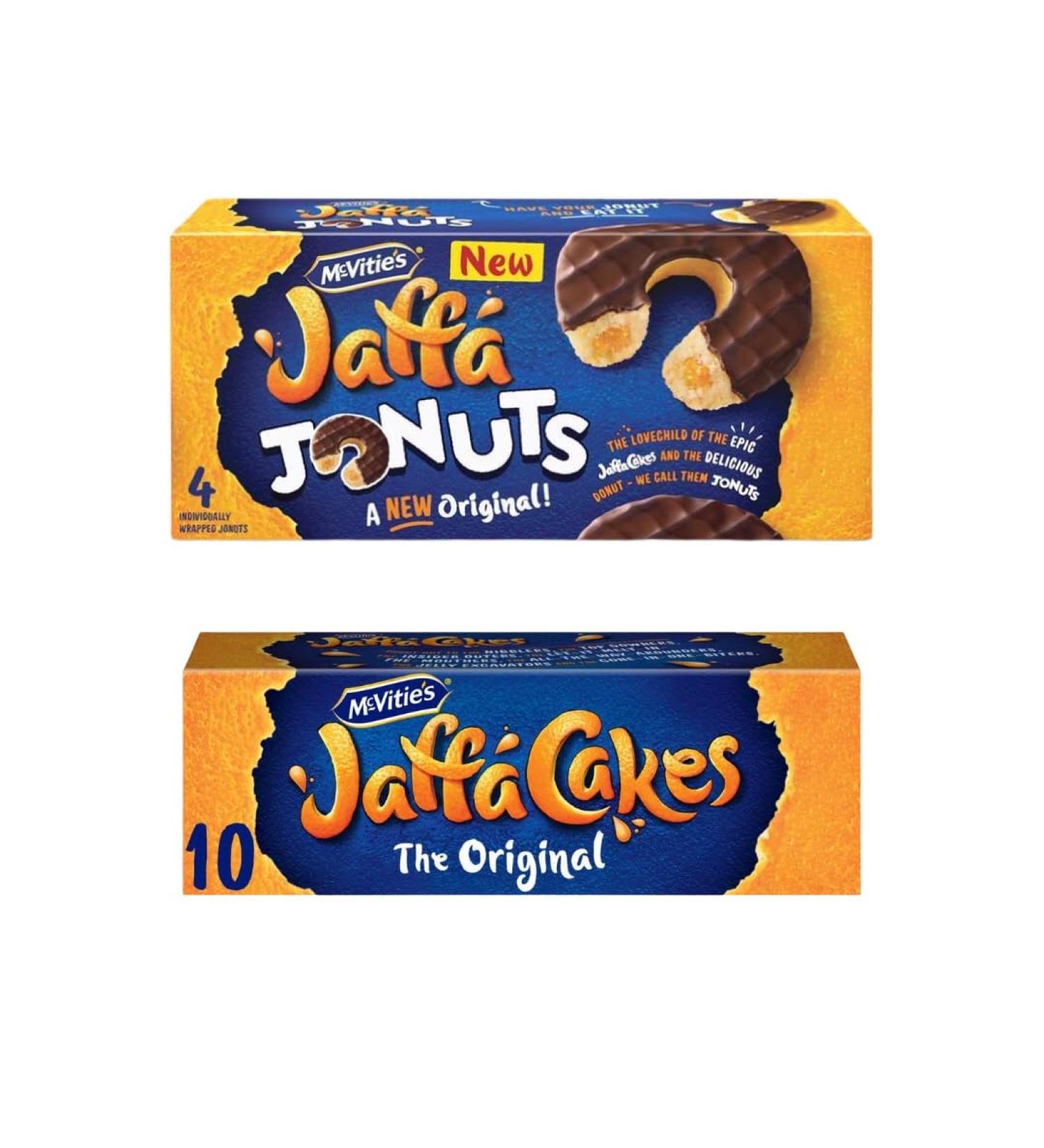 Orange Snack Bundle Containing Jaffa Cakes 10pk & Jaffa Jonuts 4pk (2 pack) - Buy Online on GoSupps.com