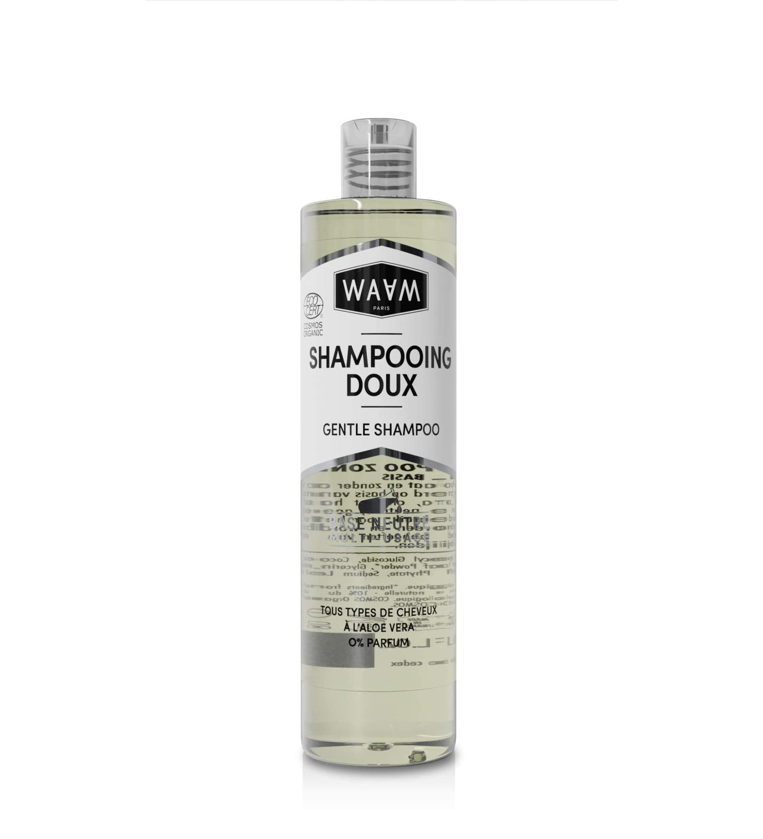 WAAM Cosmetics Gentle sulfate-free shampoo All hair types Certified ORGANIC ECOCERT Vegan 400ml - Buy Online on GoSupps.com