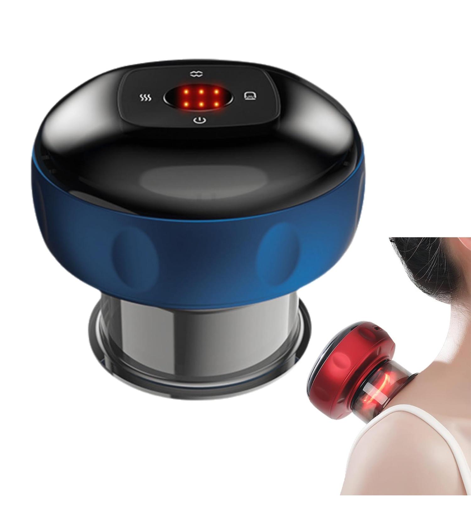 Buy KSGSFSA Intelligent Electrical Cupping Therapy - Relieve Sore Muscles Improve Blood Circulation & Accelerate Recovery (Blue) - International Shipping Available - Buy Online on GoSupps.com