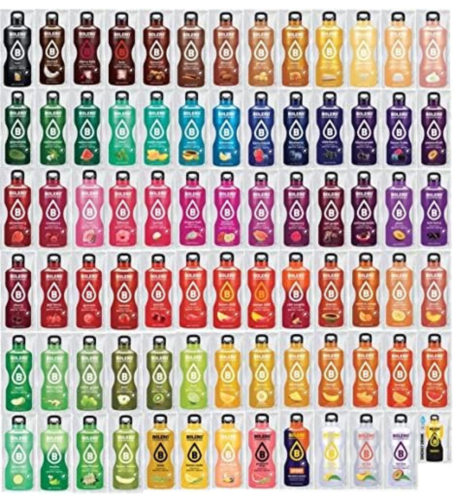 Buy Bolero Drinks Mix - 79 Sugar-Free Flavors | 75x9g 3x8g 1x7g | Sweetened with Stevia | International Shipping Available - Buy Online on GoSupps.com