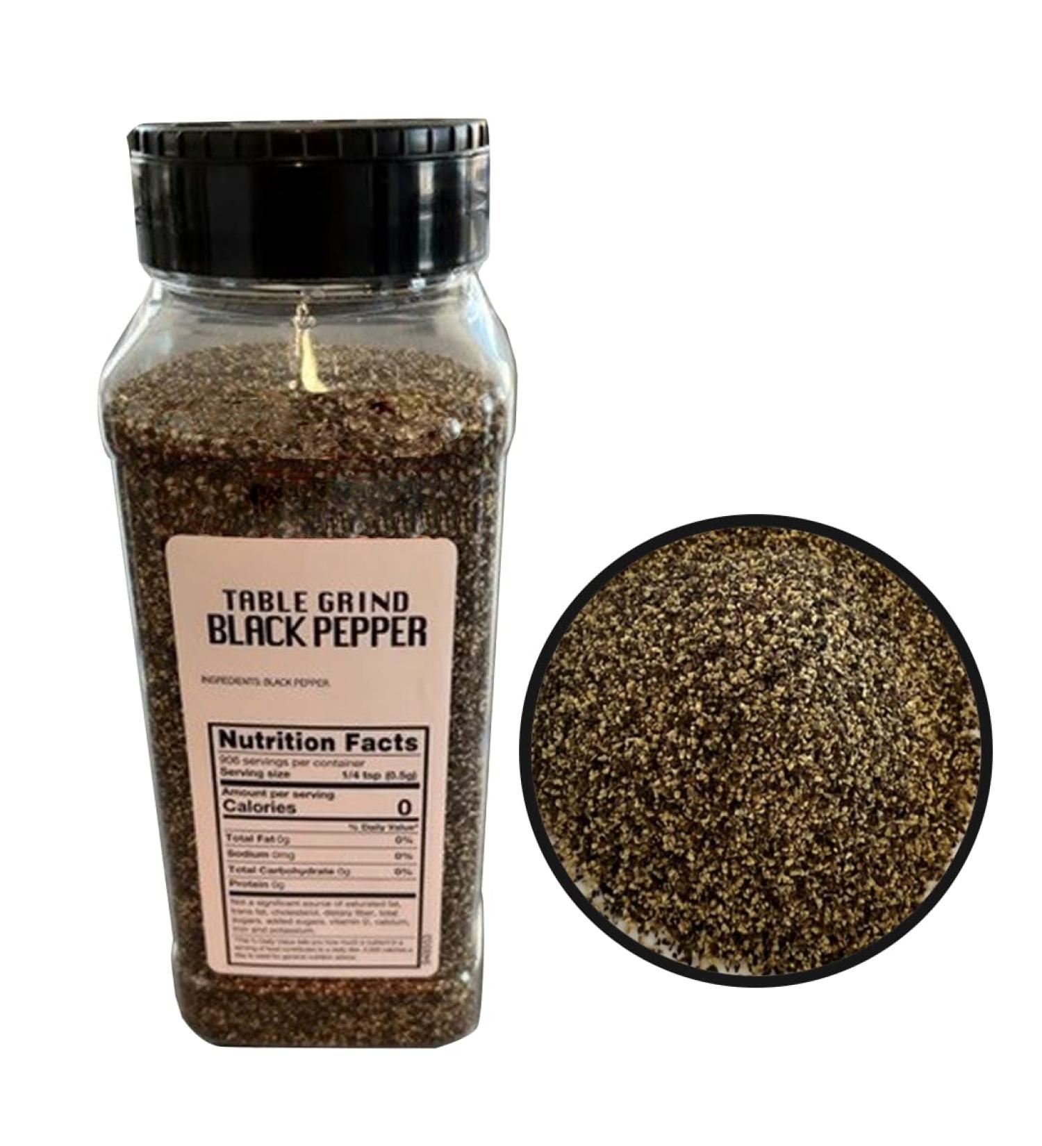Ground Black Pepper | Restaurant Table Grind | 1 Pound Canister |ervice - Buy Online on GoSupps.com
