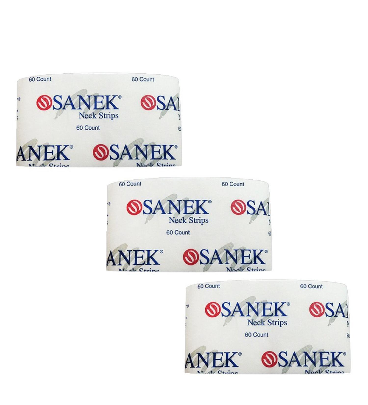 Salon Barber Hair Stylist Graham SANEK 3 Packs of 60 Neck Strips SD-40003 60 Count (Pack of 3)