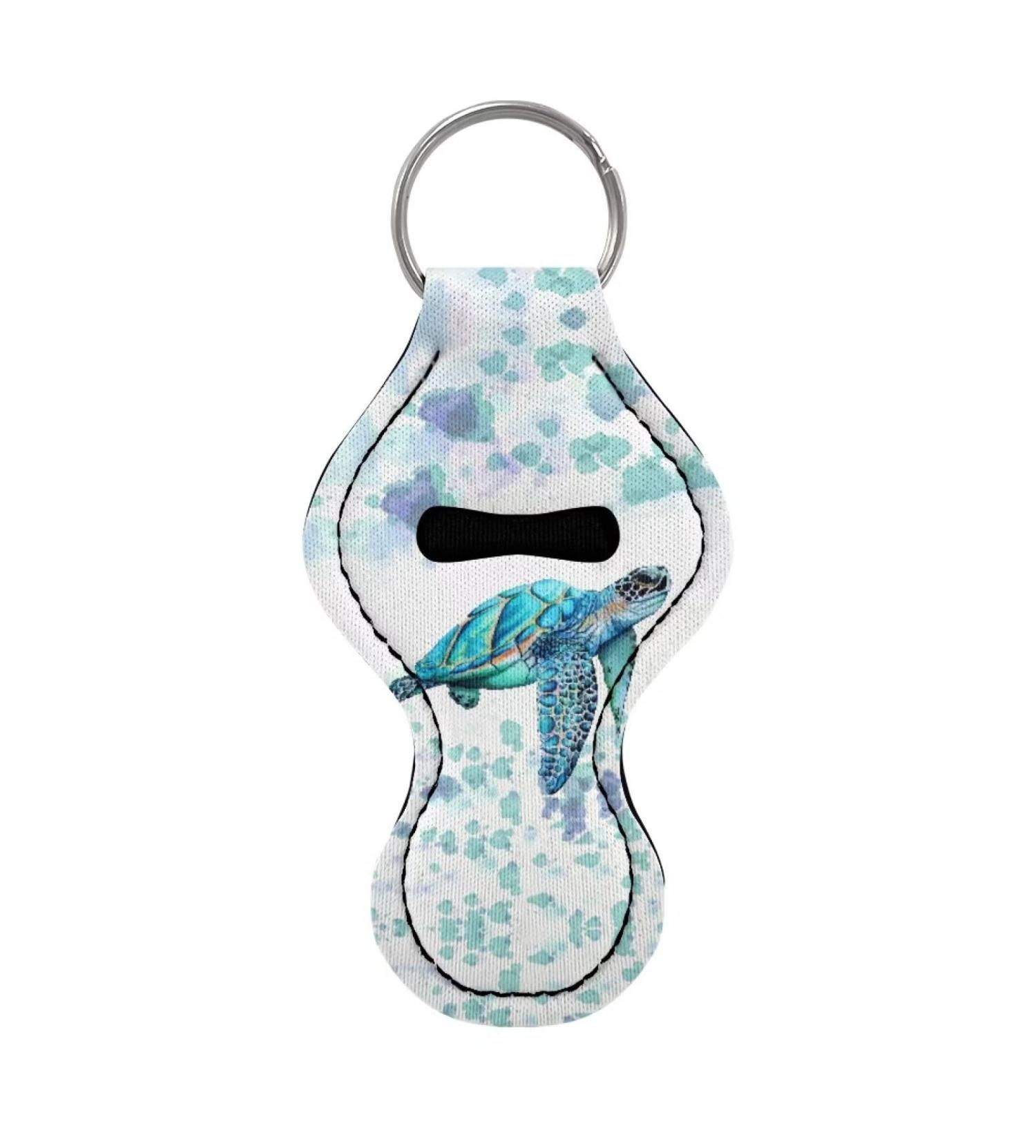 Poceacles Women's and Girls' Keychain - Lipstick - Glossy Lip Balm - Neoprene Pouch - Wrist Strap Sea Turtle. - Buy Online on GoSupps.com