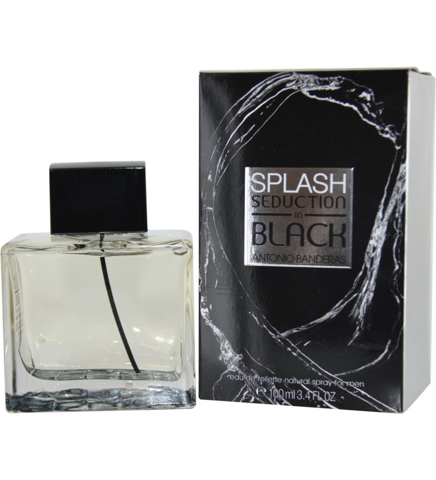 Antonio Banderas Seduction in Black Splash Men Eau De Toilette Spray 3.4 Ounce - Buy Online on GoSupps.com