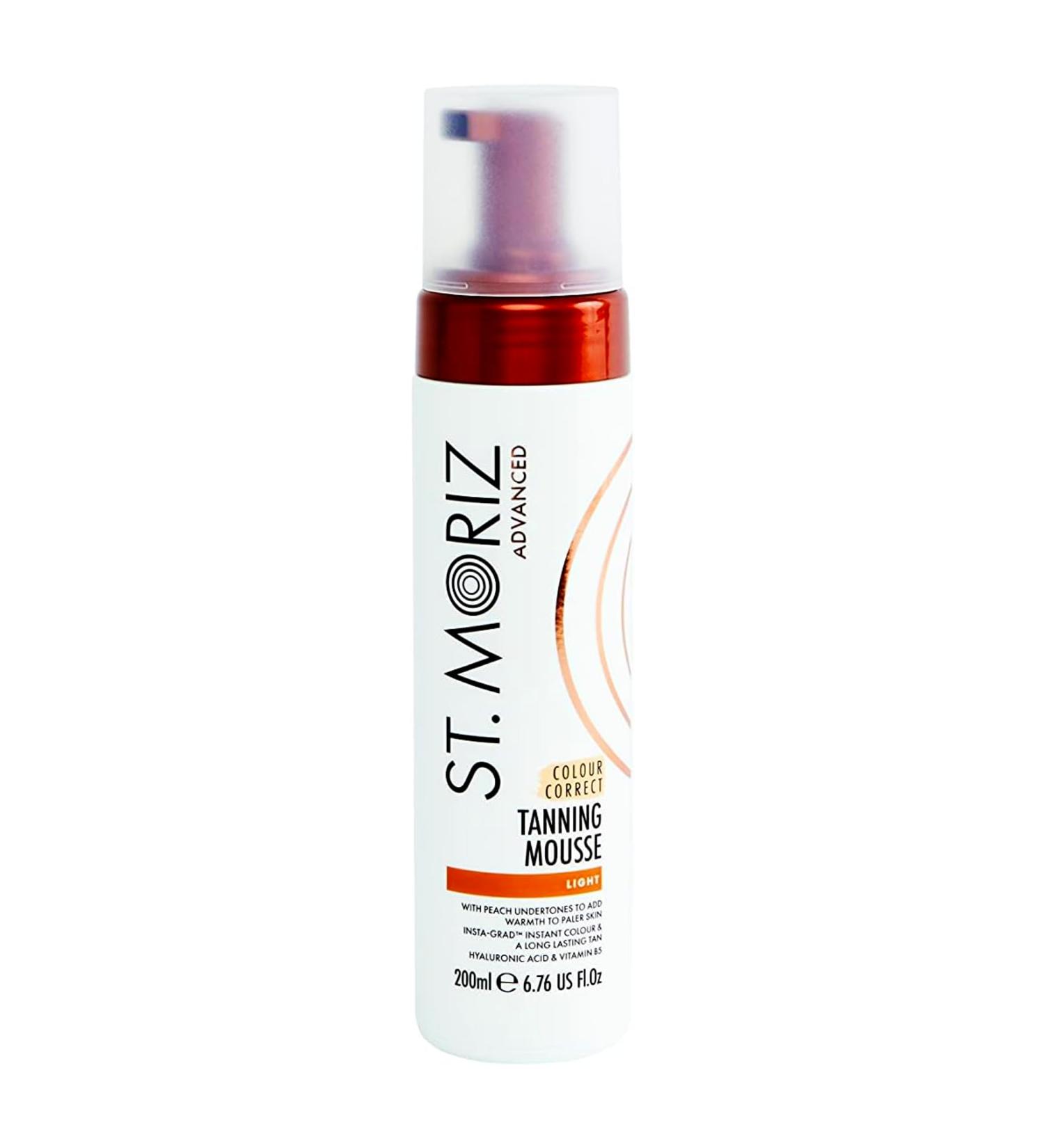Storiz Advanced Color Correcting Tanning Mousse - Hyaluronic Acid & Vitamin B5 | Quick Drying Vegan Fake Tan | Light 200ml - Shop Internationally - Buy Online on GoSupps.com