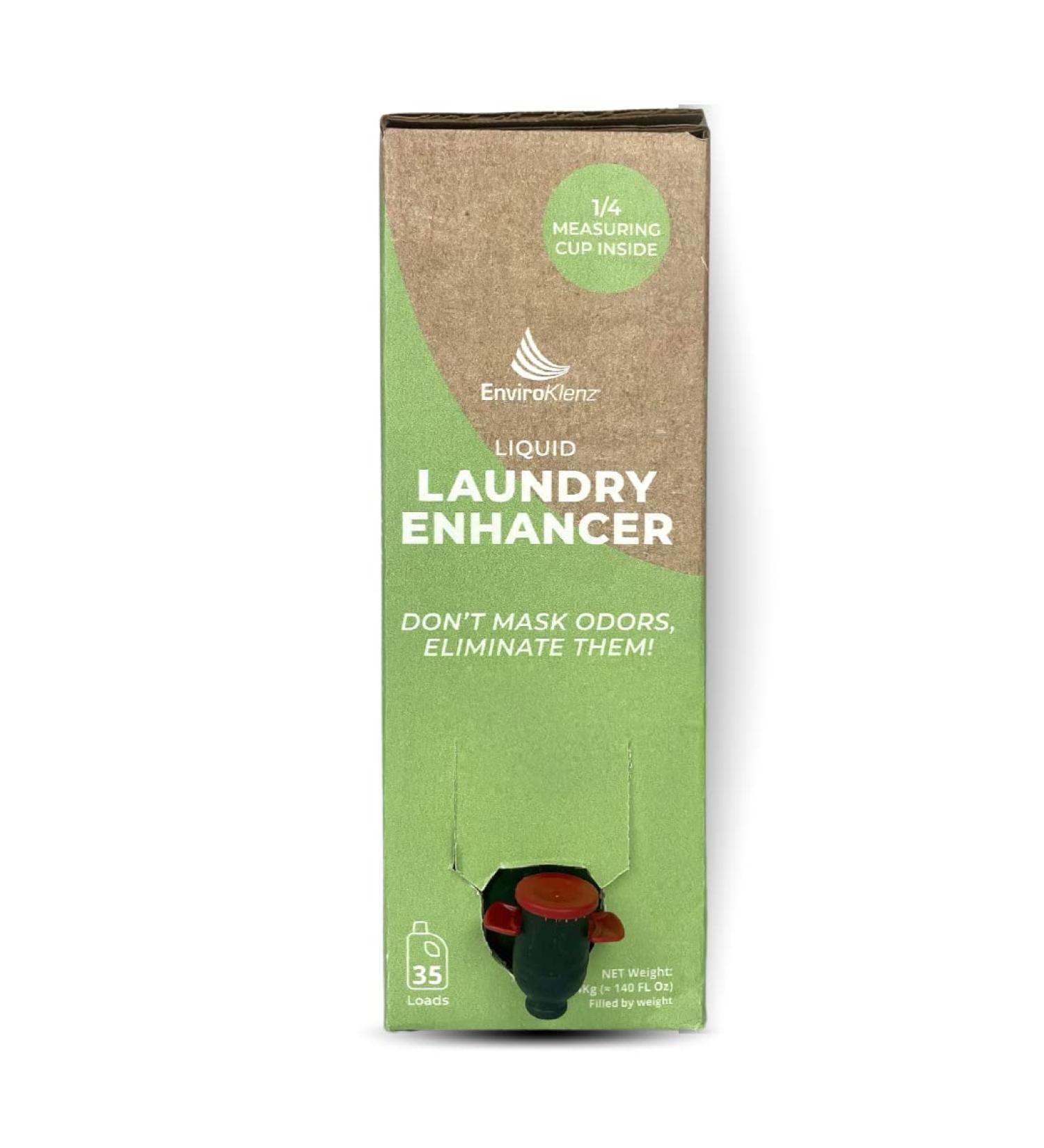 EnviroKlenz Liquid Laundry Enhancer - Non-Toxic Odor Removal for 35 Loads | Chemical Musty Sweat Smoke & Pet Odors - Fragrance-Free 140 Fl Oz - Buy Online on GoSupps.com