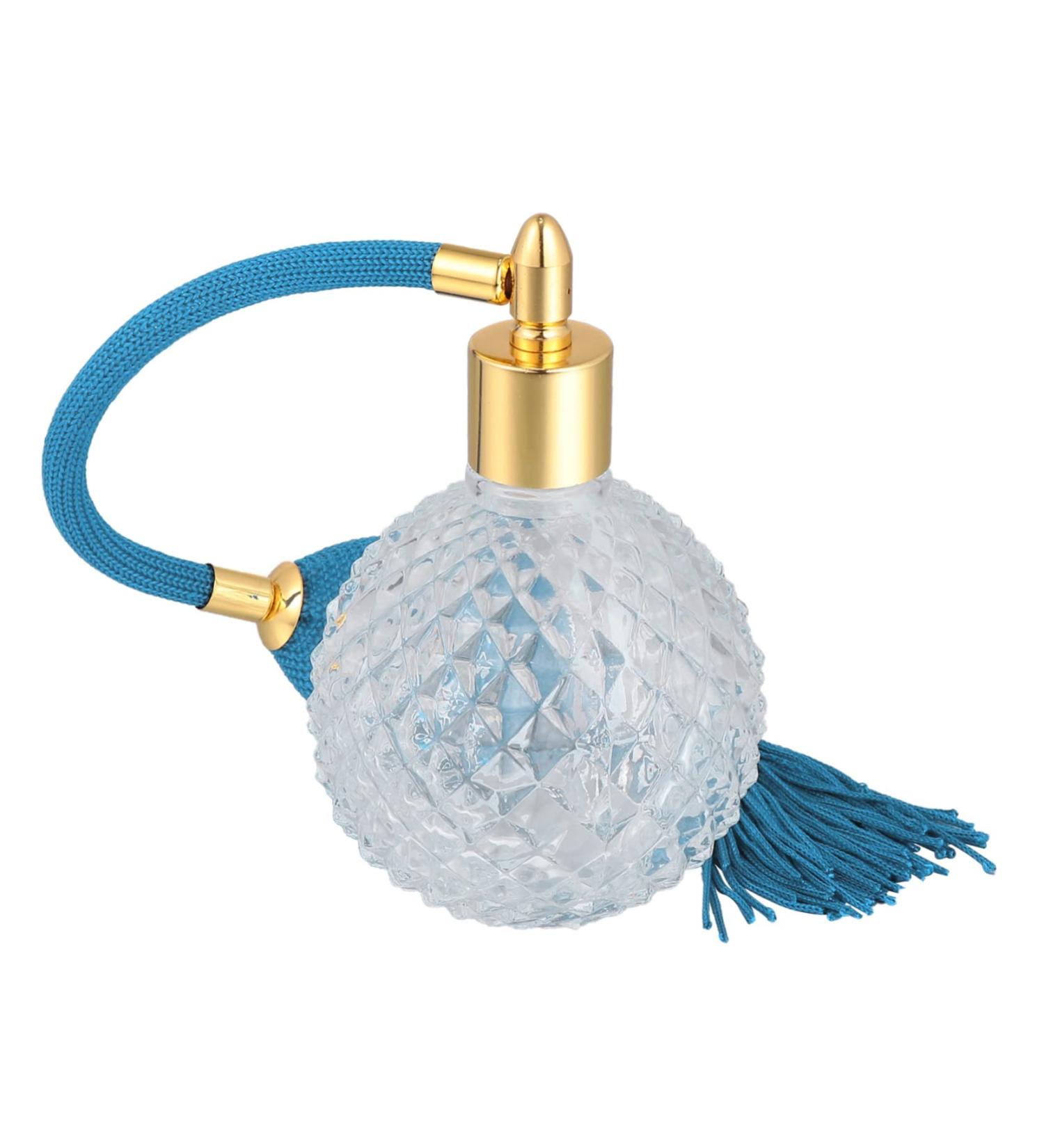 BIUDECO 1pc Air Bag Perfume Bottle Perfume Spray Bottle Empty Refillable Perfume Bottle Pump Bottle Bulb Travel Makeup Container Classic Perfume Sprayer Fine Mist Glass Essential Oil 10.5X7.6CM Transparent - Buy Online on GoSupps.com