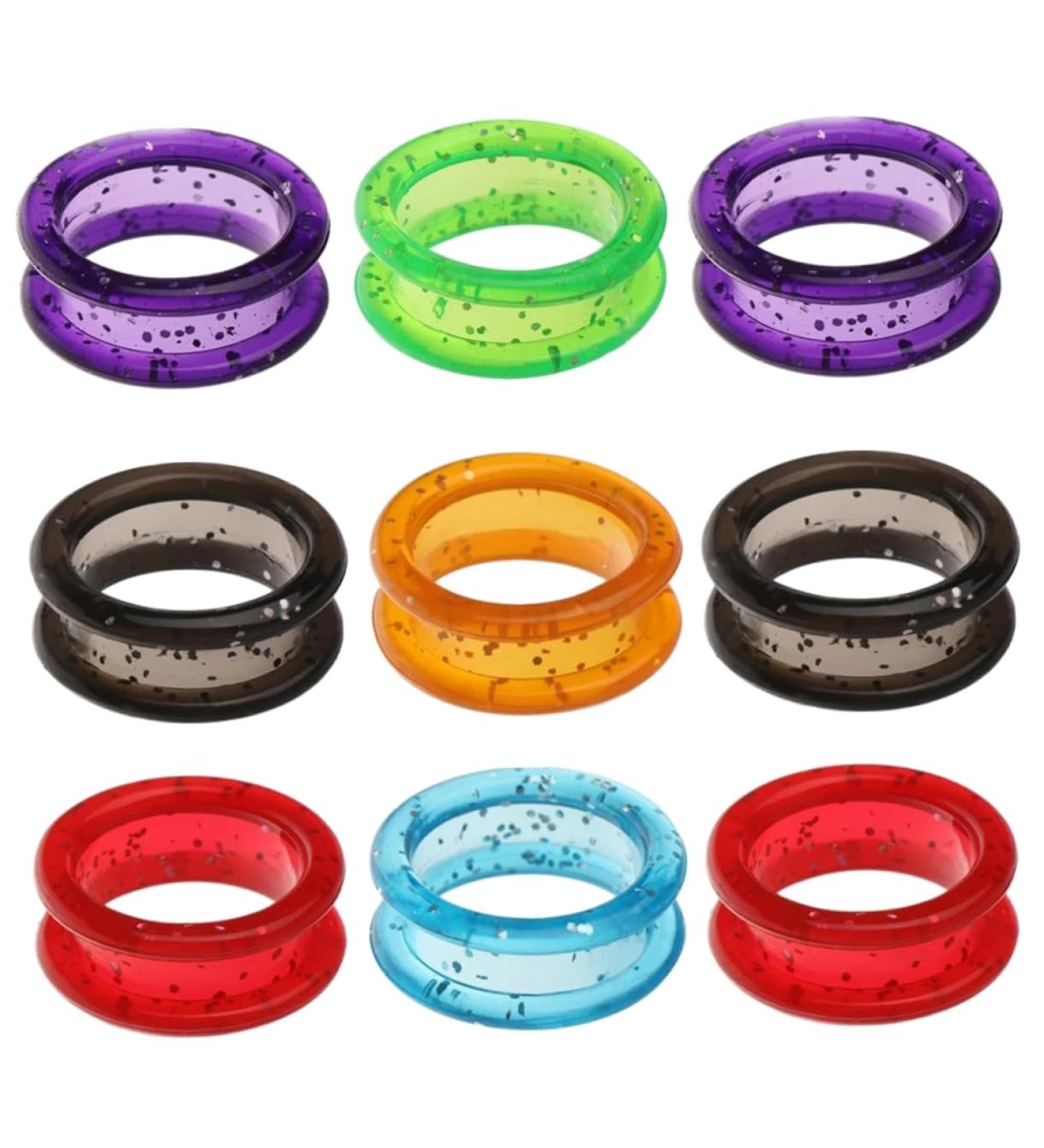 Shop PopetPop Silicone Scissor Finger Rings - 9pcs Colorful Inserts for Precision Cutting | Ideal for Animal Grooming & Crafting - Buy Online on GoSupps.com
