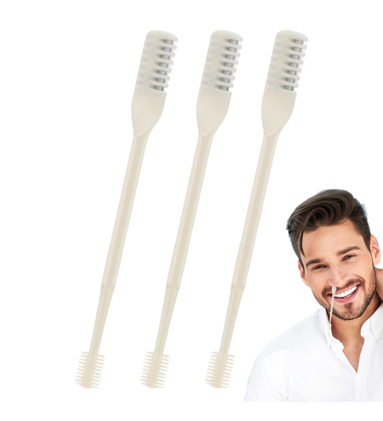 Nose Hair Trimmer for Women Double Nose Hair Trimmer Portable Rotating 360 Degree Shaver for Women and Men with 3 Attachments Yellow - Buy Online on GoSupps.com