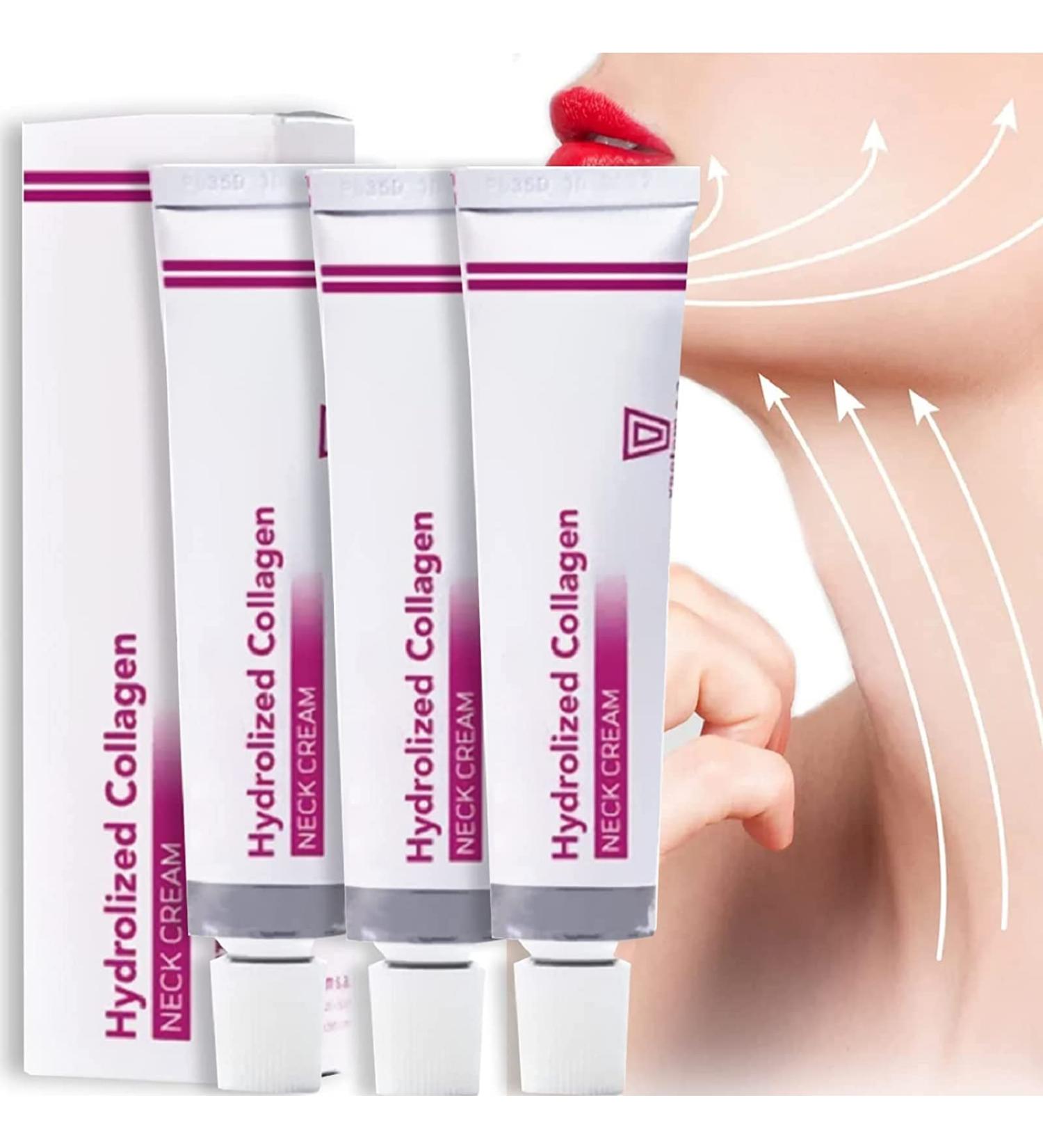 Spain NECKPON Hydrolized Collagen Neck Cream - Neck Firming Anti-Wrinkle Anti-Aging Moisturizer (3PCS) - Buy Online on GoSupps.com