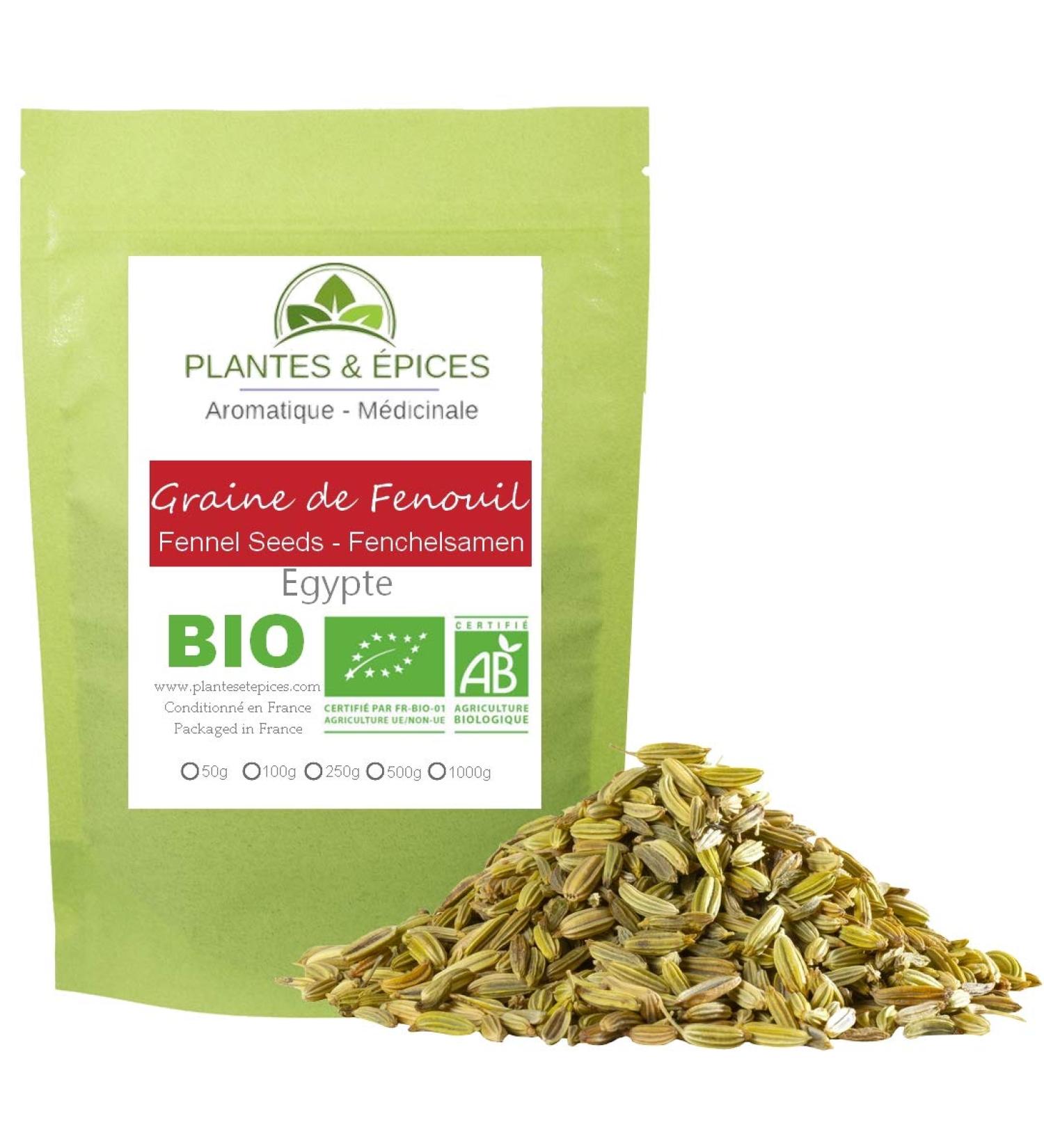 Plants & Spices - 100% Natural Fennel Seeds - Biodegradable Resealable Freshness Bag (100g) - Buy Online on GoSupps.com