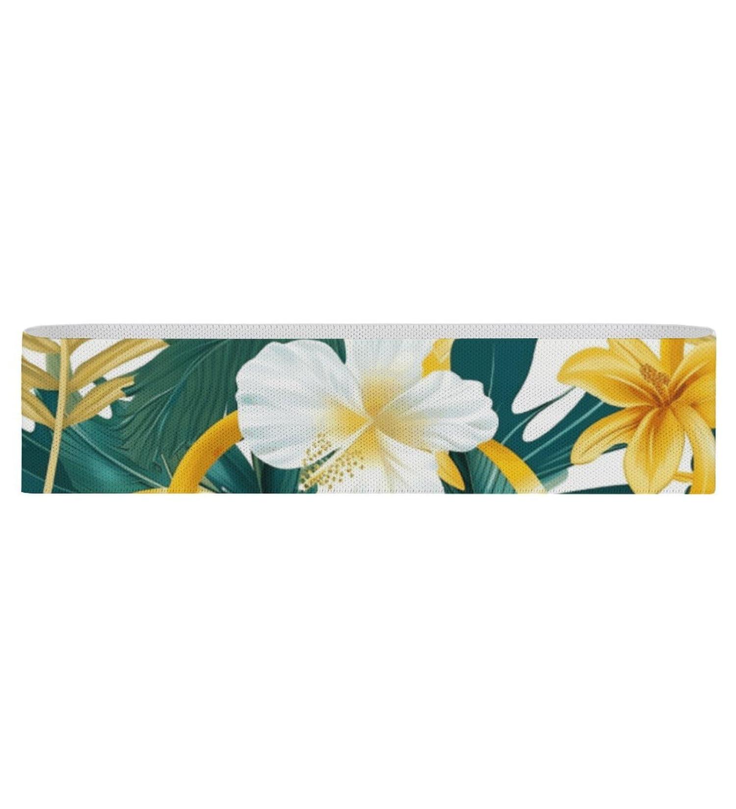 Shop Tropical Leaves Resistance Bands | Elastic Fitness Bands for Strength Training | International Shipping Available - Buy Online on GoSupps.com