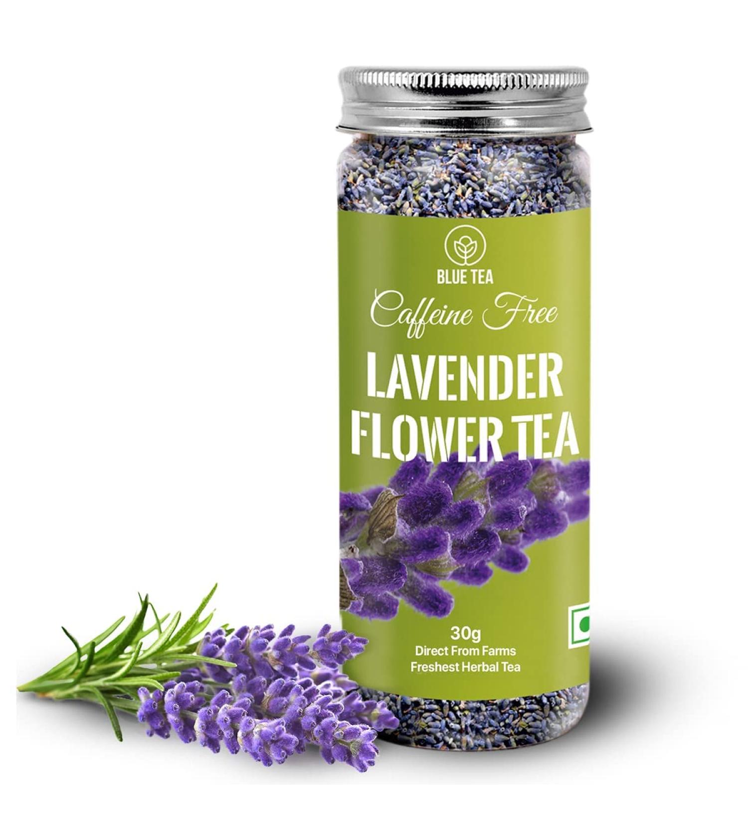 Lavender Flower Tea - 1.05 Oz (30 Cups) | Soothing Lavandula Tea | Vegan, GMO-Free, Caffeine-Free | Recycled Food Grade Pet Jar | 1.05 Ounce Jar - Buy Online on GoSupps.com
