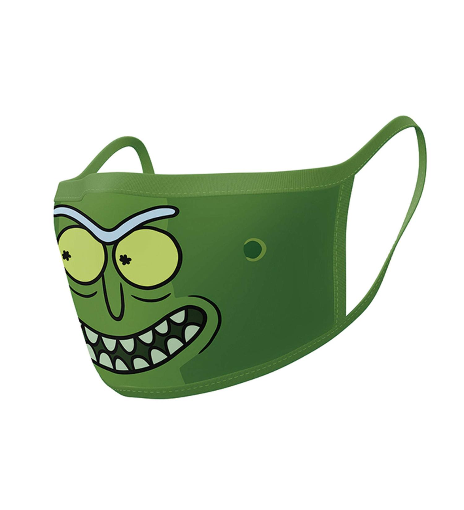 Empire Poster Makeshift Mask - Rick & Morty Pickle Rick | Mouth & Nose Protection | 2-Piece Set - International Shipping Available - Buy Online on GoSupps.com