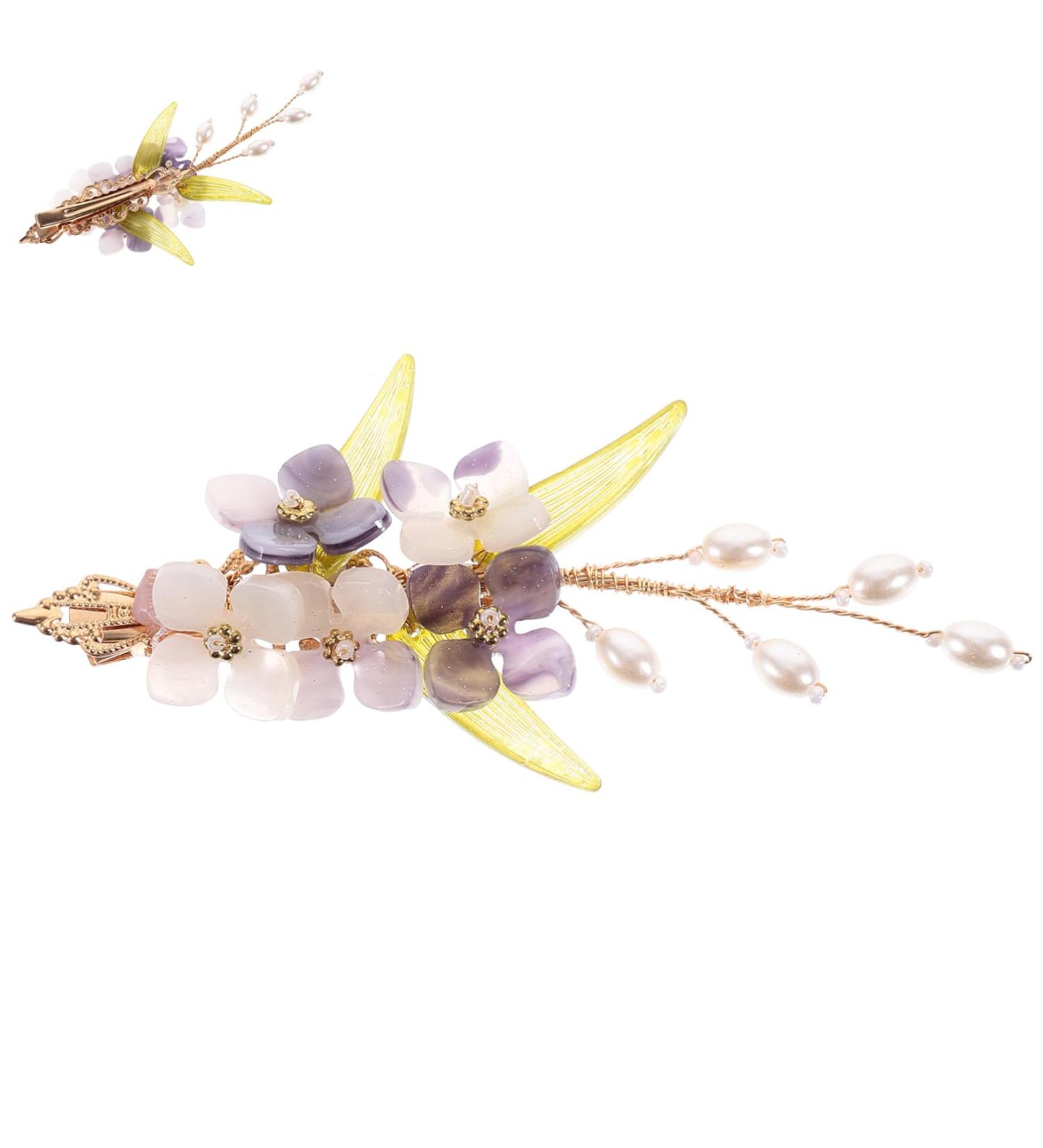 Ipetboom Hair Barrettes Hair Clip Tiara Hair Pin Barrettes for Women Barrettes for Thick Hair Accessories Bride Cheongsam Plastic - Buy Online on GoSupps.com