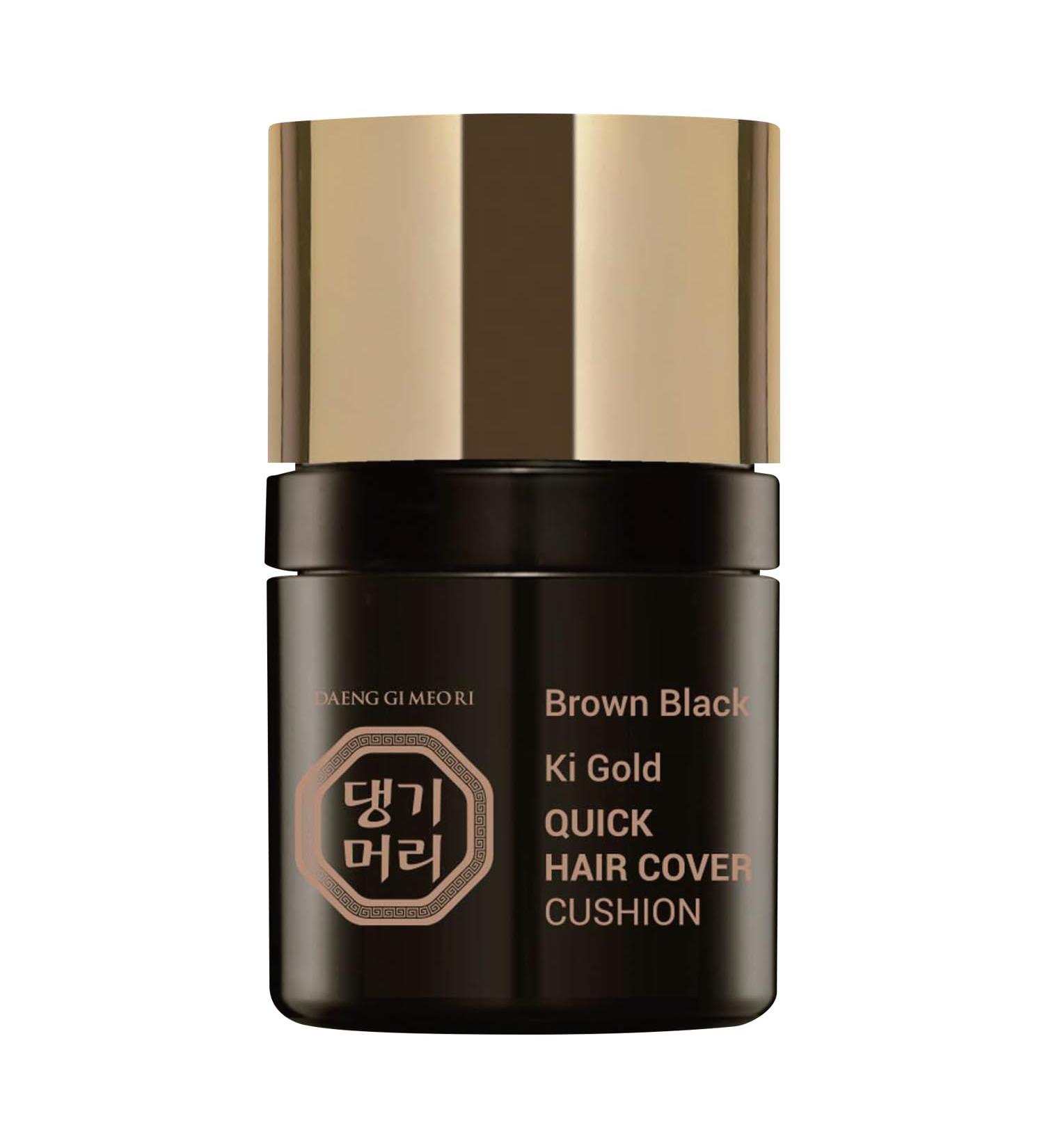 Daeng Gi Meo Ri Ki Gold Quick Hair Cover Cushion (Brown Black) - Fast Shipping Worldwide | Best Hair Concealer - Buy Online on GoSupps.com