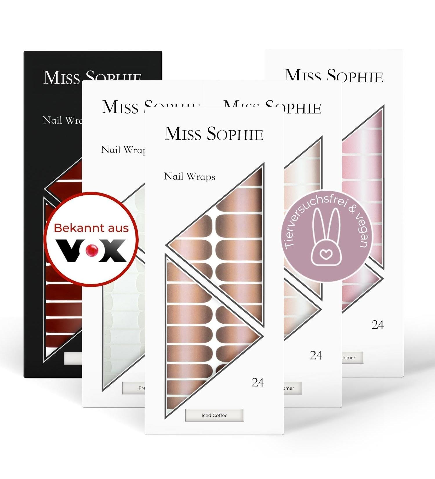 Original Miss Sophie Nagel Sticker Set | No Splinters | Long-Lasting | Easy Application | Premium Nail Polish Foil | 5-Pack Bestsellers - Buy Online on GoSupps.com
