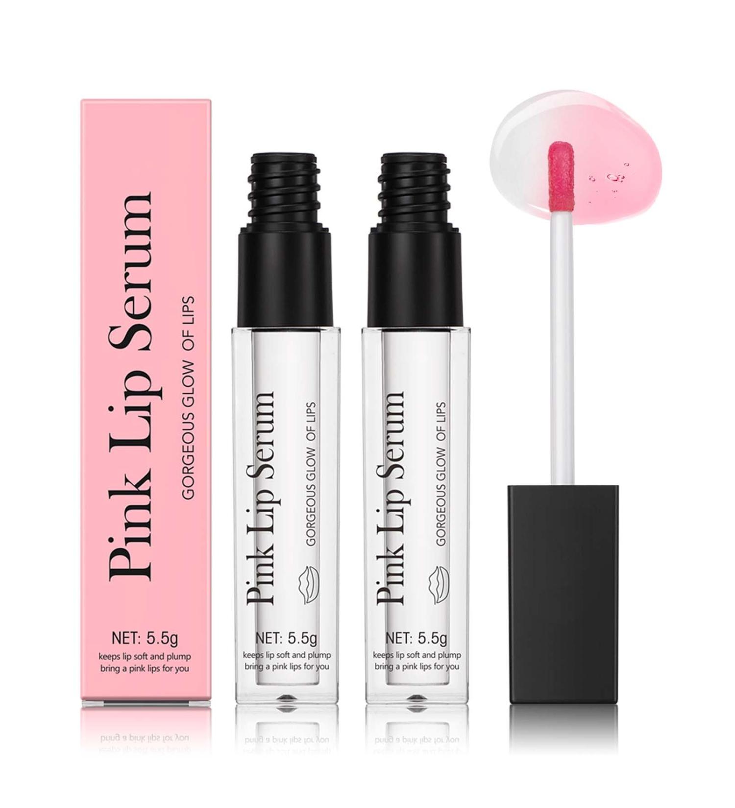 EONFAVE Set of 2 Magic Color-Changing Pink Lip Serums - Color Changing - Moisturizing Lip Oil - Long-Lasting Pink Essence - Repairing - Buy Online on GoSupps.com