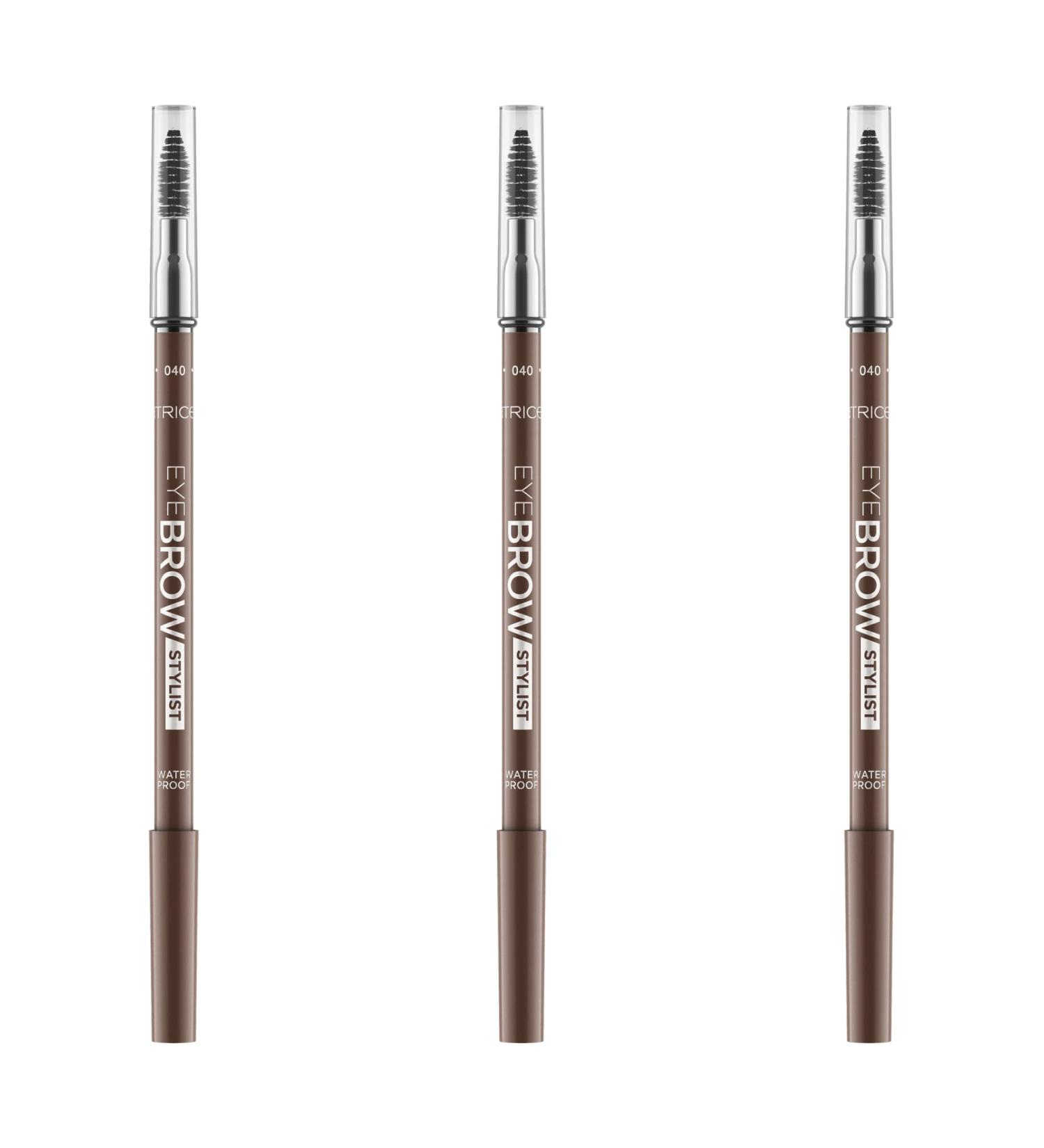 Catrice Eye Brow Stylist Pencil - Brown 3 Pack (No. 040 Don't Let Me Brow'n) | Premium Eyes Make-Up with Brushes - International Shipping Available - Buy Online on GoSupps.com