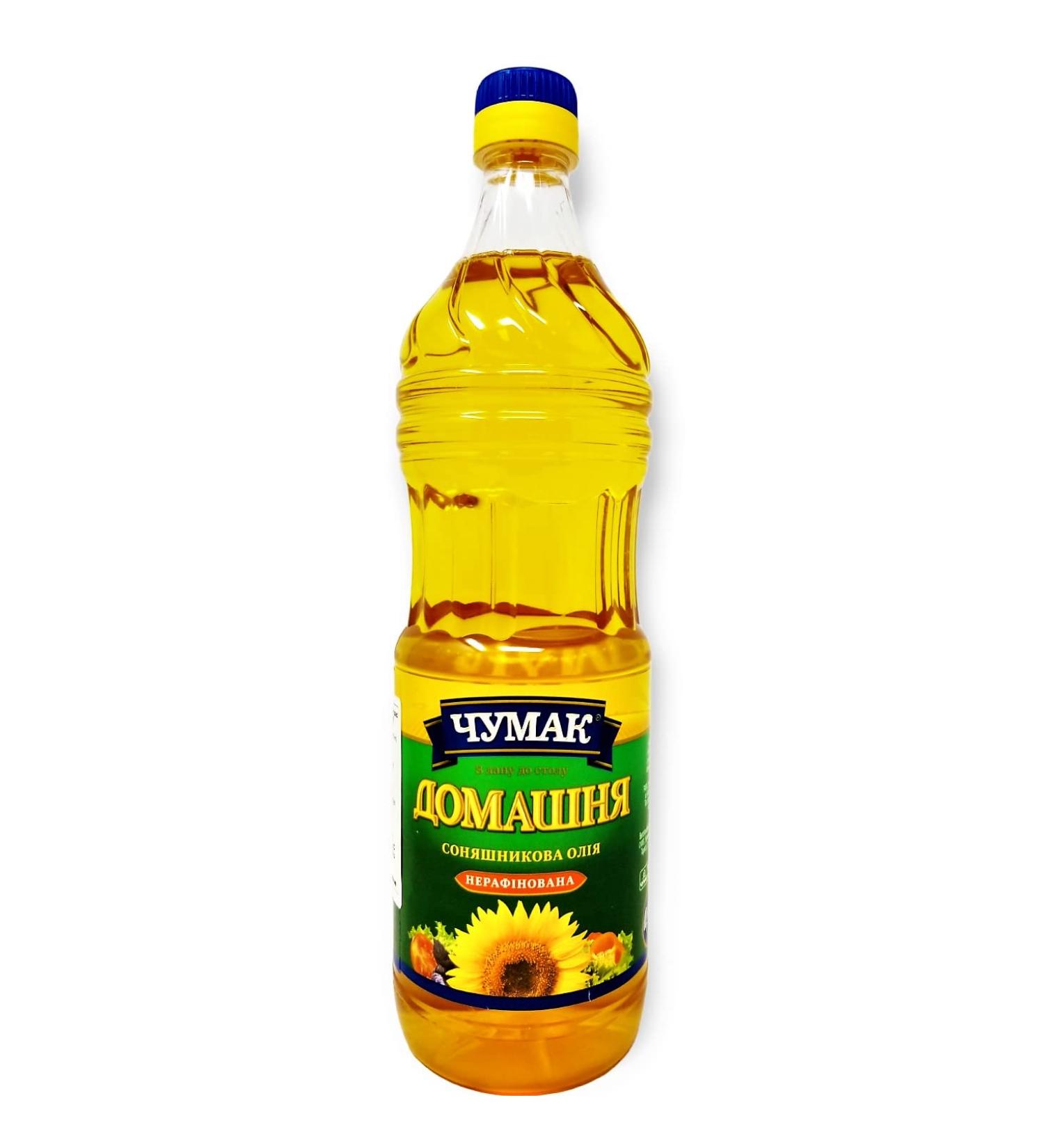 Chumak Unrefined Sunflower Oil 0.9L - Buy Online on GoSupps.com