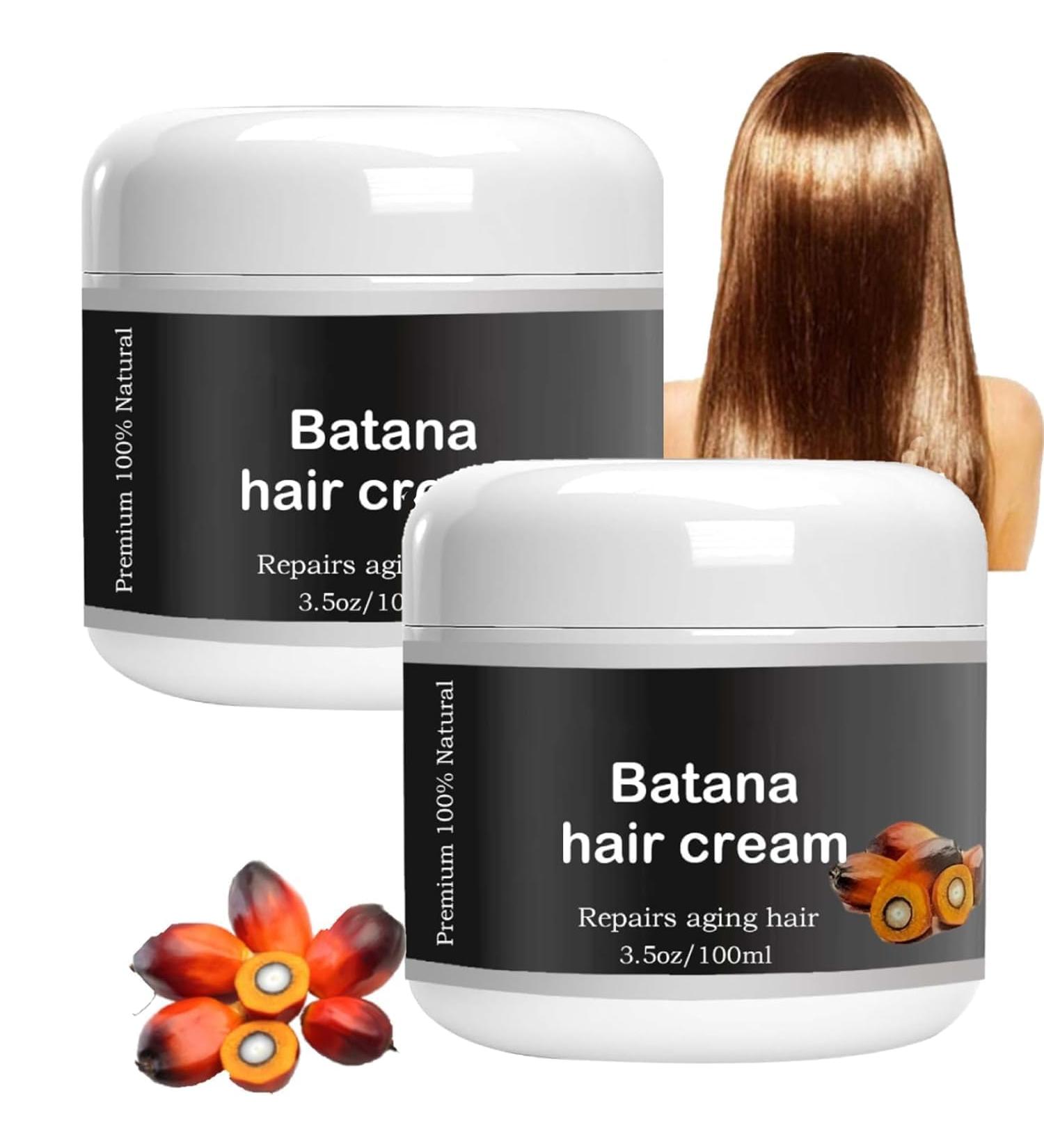 2 Pcs Batana Oil Hair Cream Organic Batana Oil for Healthy Hair Promotes Hair Wellness for Men and Women - Buy Online on GoSupps.com