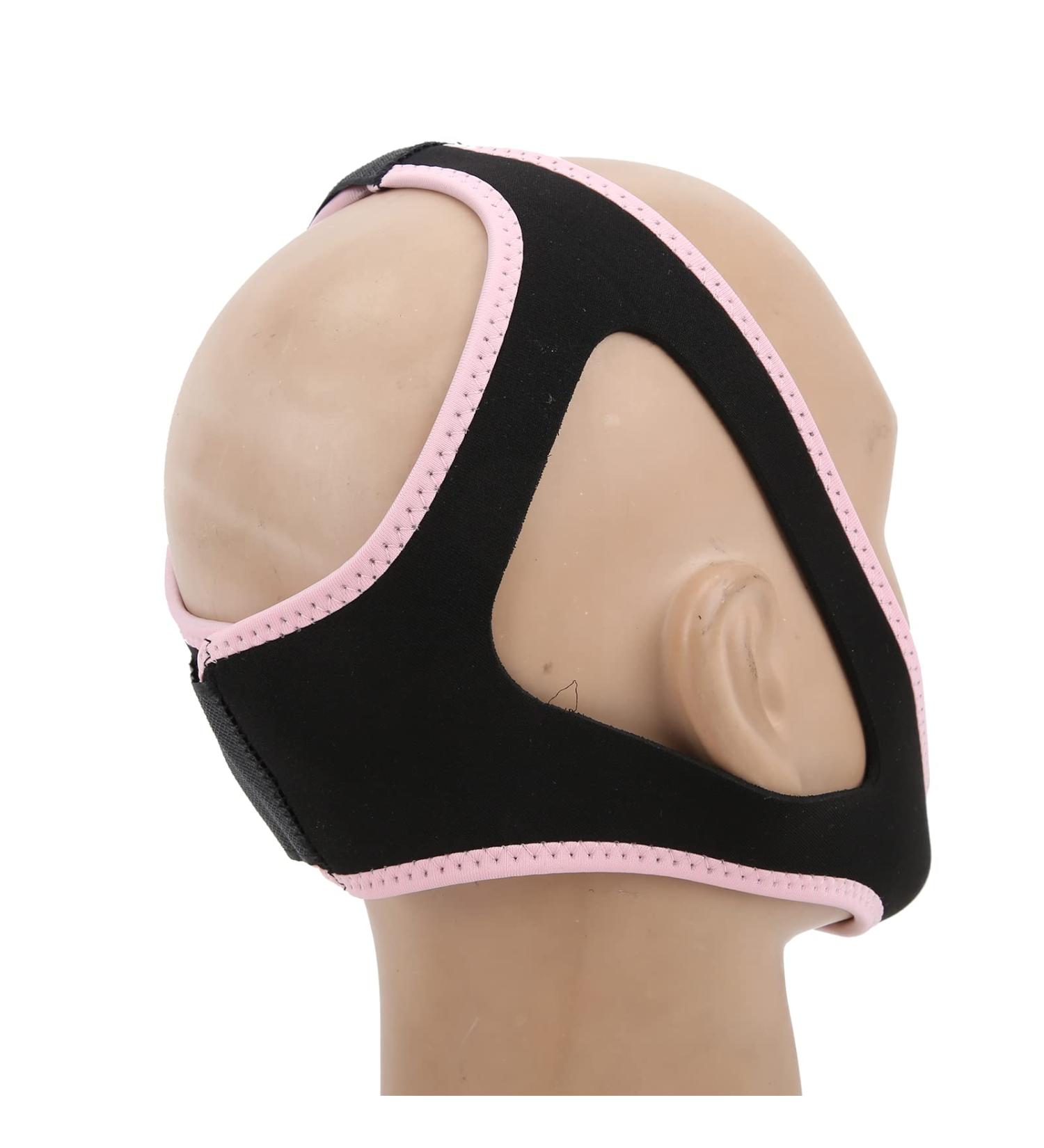 Oumefar Adjustable Breathable Anti-Snoring Chin Strap - Jaw Support Belt for Men & Women - Elastic Anti-Snoring Solution (Black - Buy Online on GoSupps.com