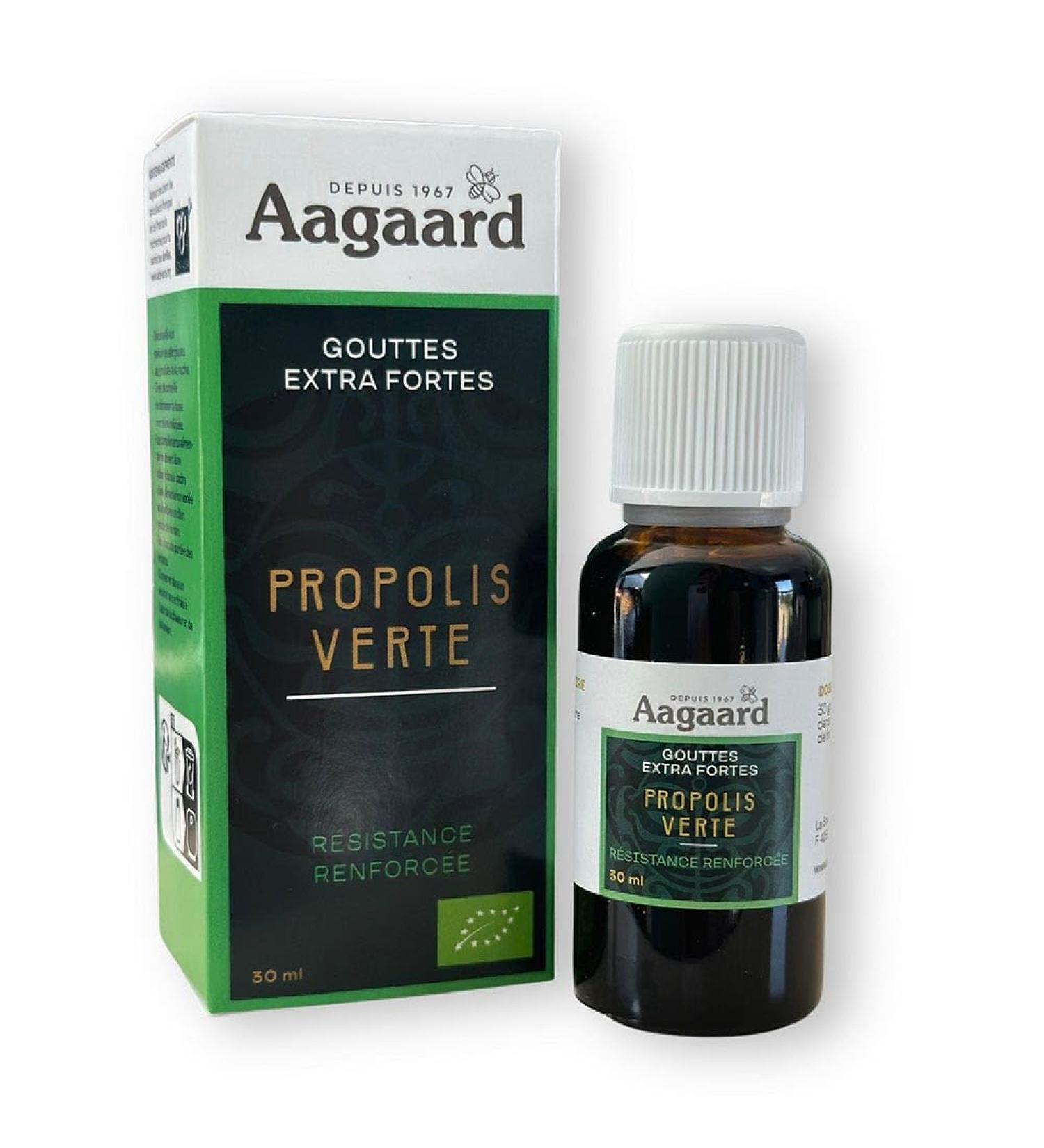 Aagaard Propolis green drops extra strong organic 30 ml - Buy Online on GoSupps.com