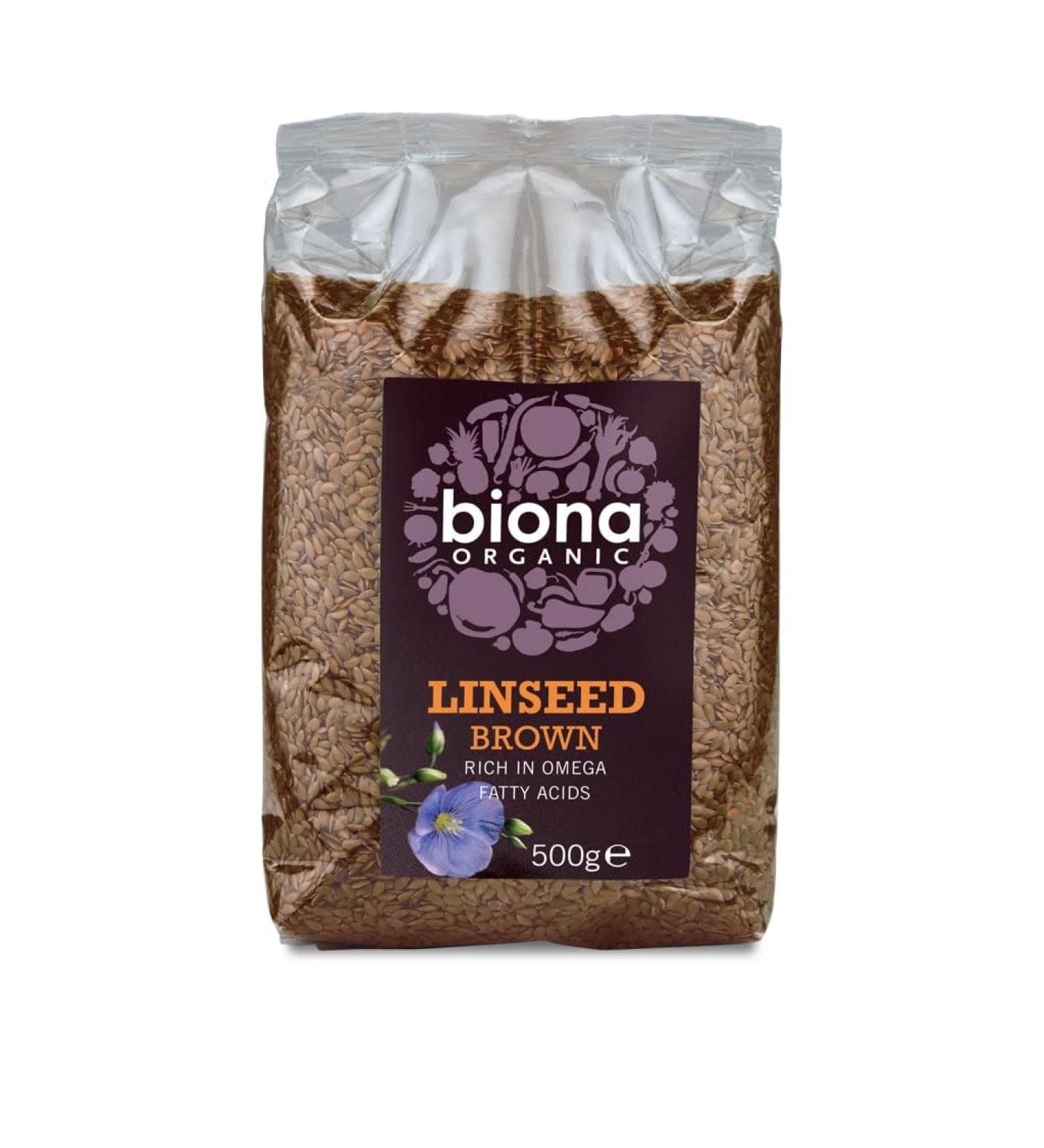 Biona Organic Linseed Brown 500g - Buy Online on GoSupps.com