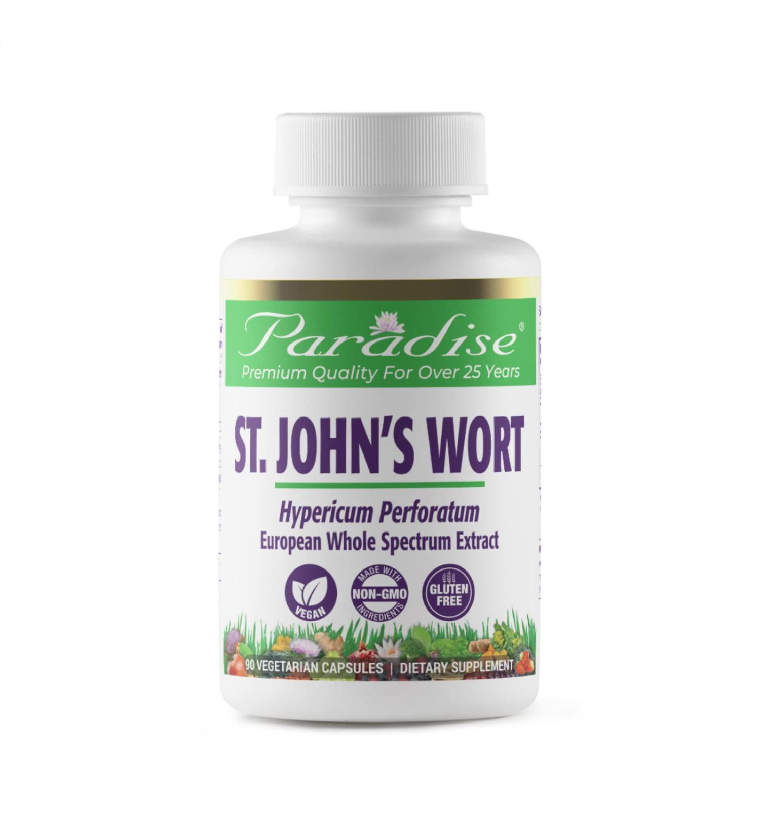 Paradise Herbs St. John's Wort 90 Vegetarian Capsules