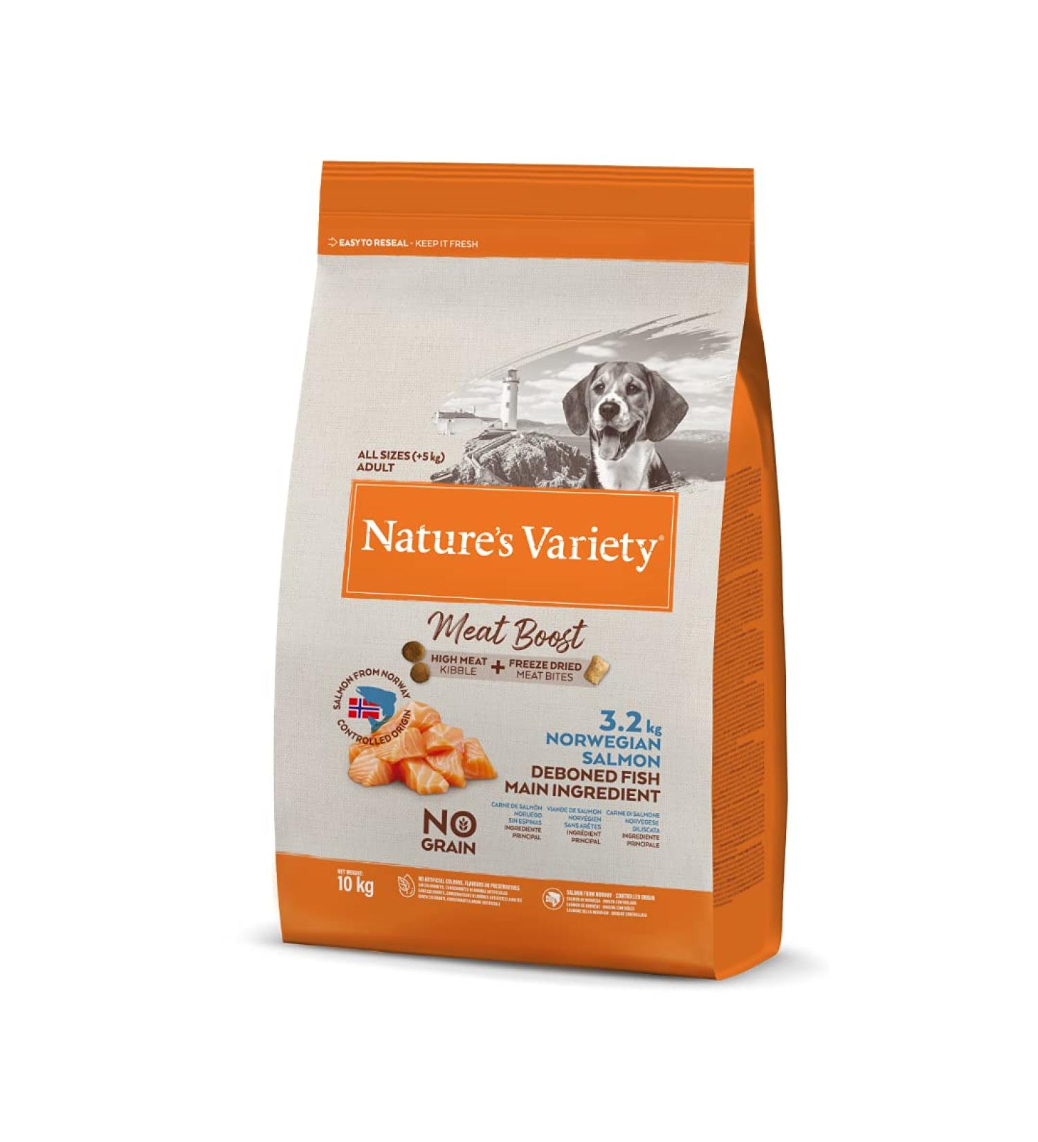 Nature's Variety - True Instinct Raw Boost - with Fresh Salmon - 10kg - Buy Online on GoSupps.com