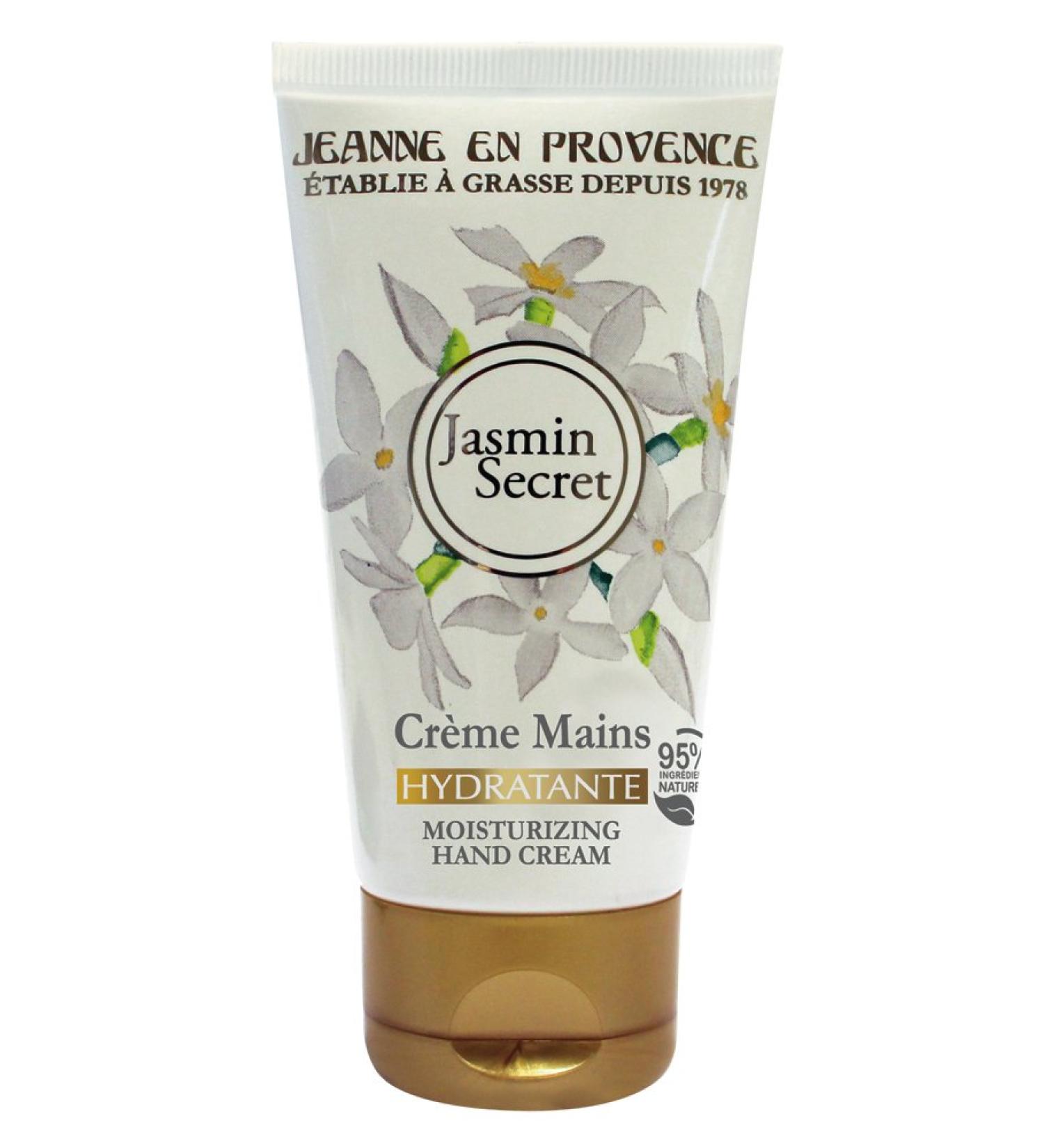 Jean en Provence Jasmin Secret Hand Cream 75 ml - Luxurious Hydrating Moisturizer for Soft Skin | International Shipping Available - Buy Online on GoSupps.com