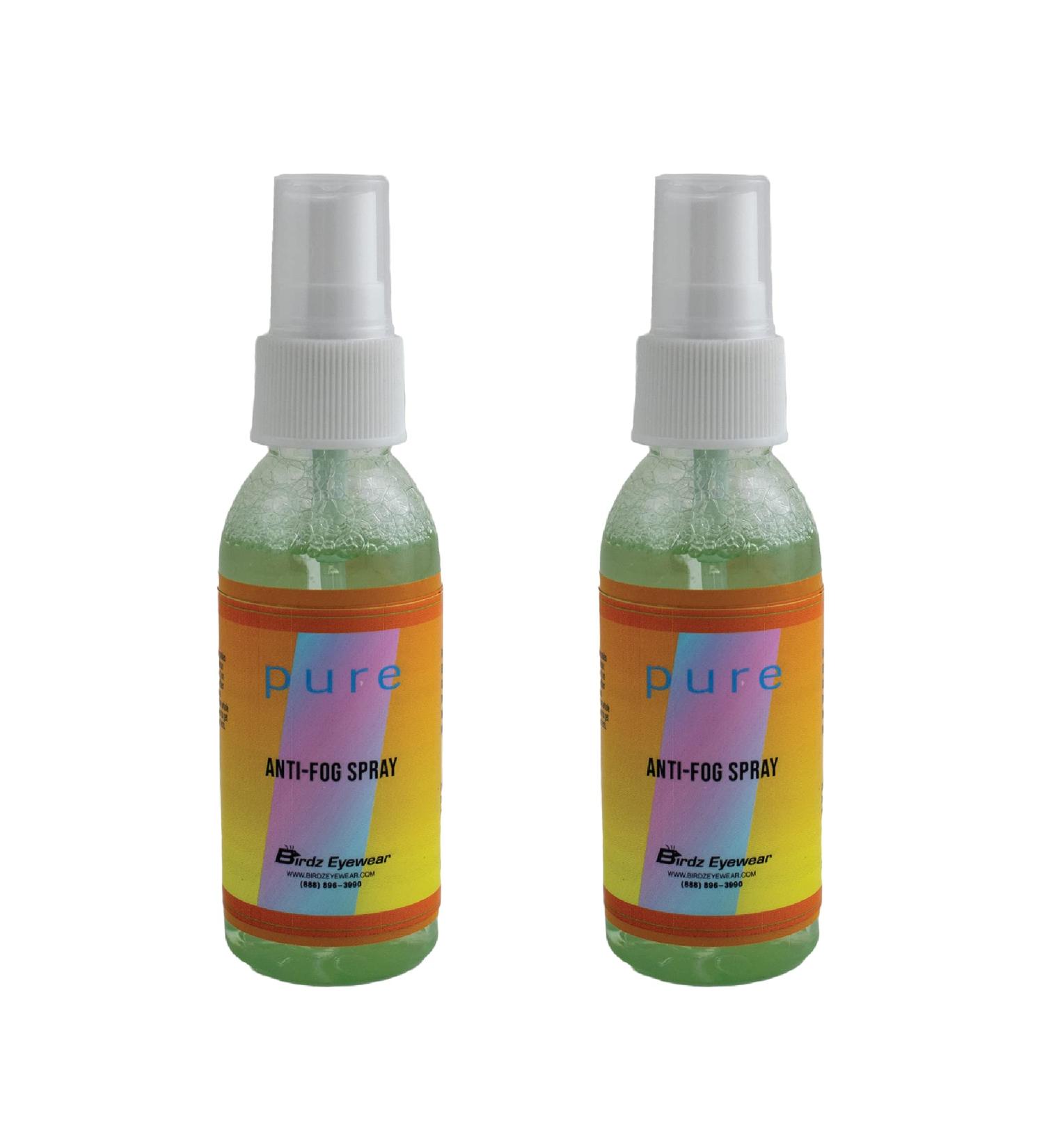 Birdz Eyewear Anti Fog Spray & Defogger - 2oz Bottles for Glasses, Goggles, Swimming, Paintball & Diving - Buy Online on GoSupps.com