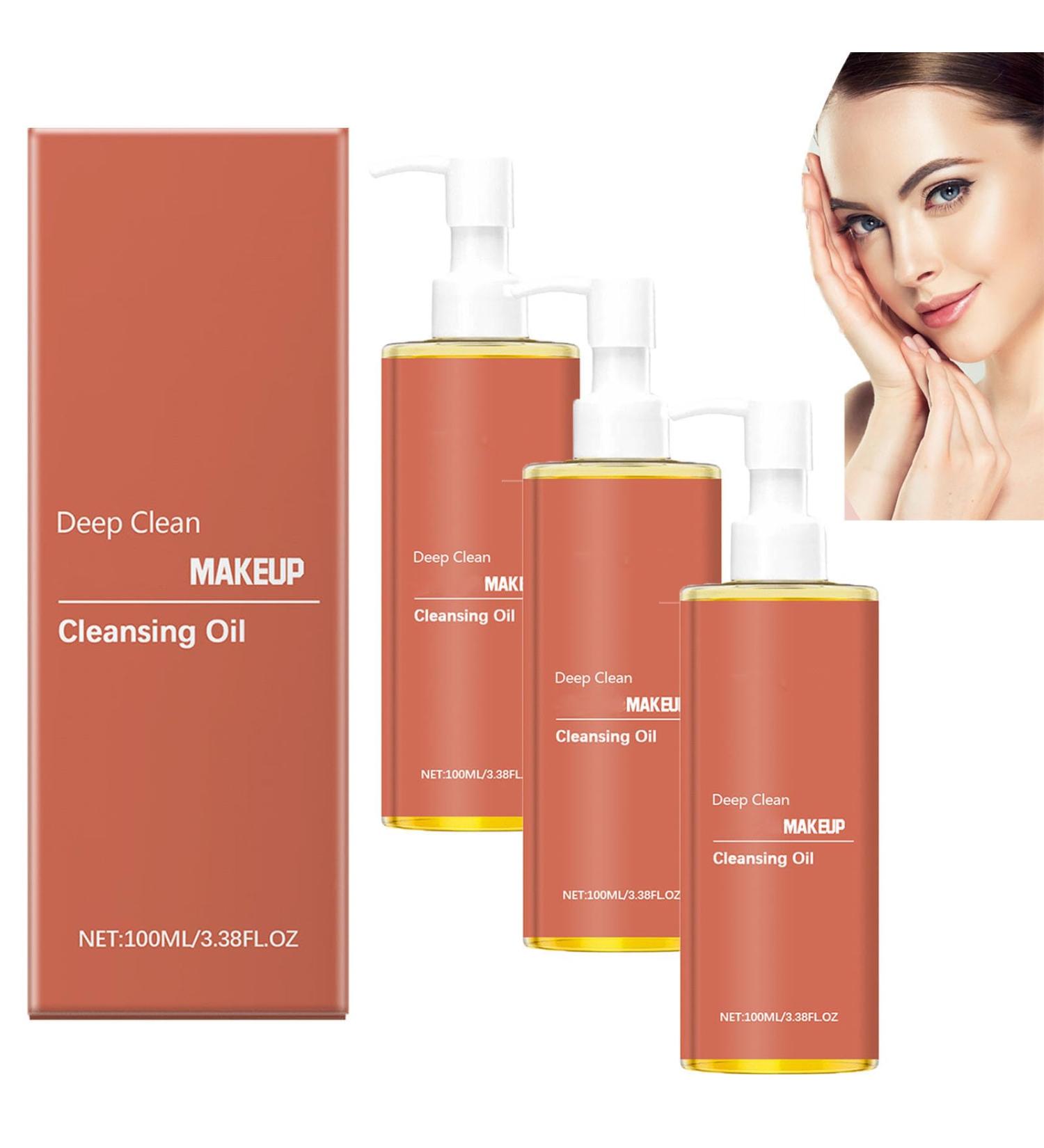  homomdy 3 Pcs Face Makeup Remover Oil Gentle Face Makeup Remover Oil Face Makeup Remover Oil Facial Cleansing Oil for All Skin Types - Buy Online on GoSupps.com