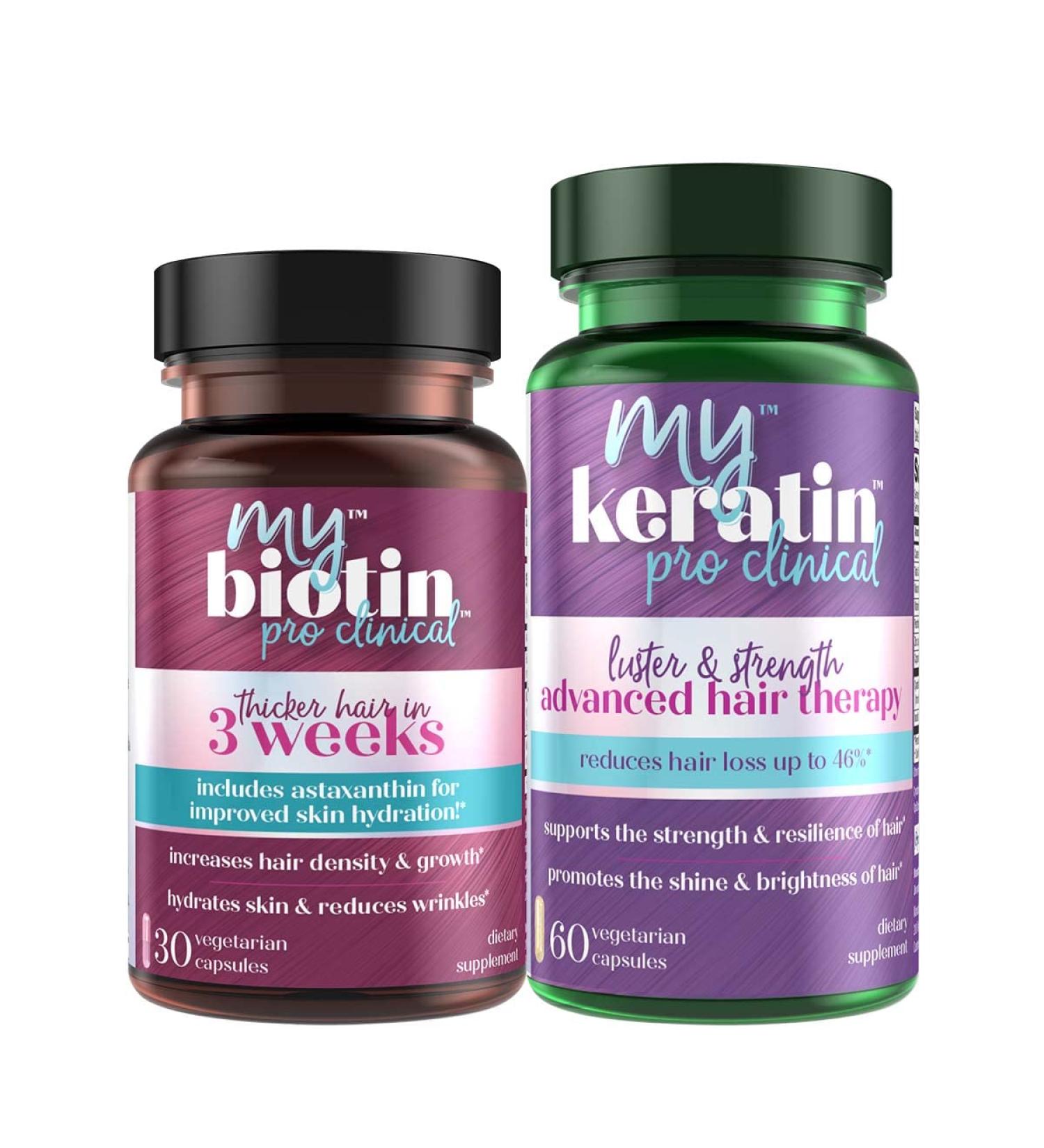 Purity Products Bundle: MyBiotin ProClinical with MB40X Astaxanthin + MyKeratin Advanced Hair Therapy - Buy Online on GoSupps.com