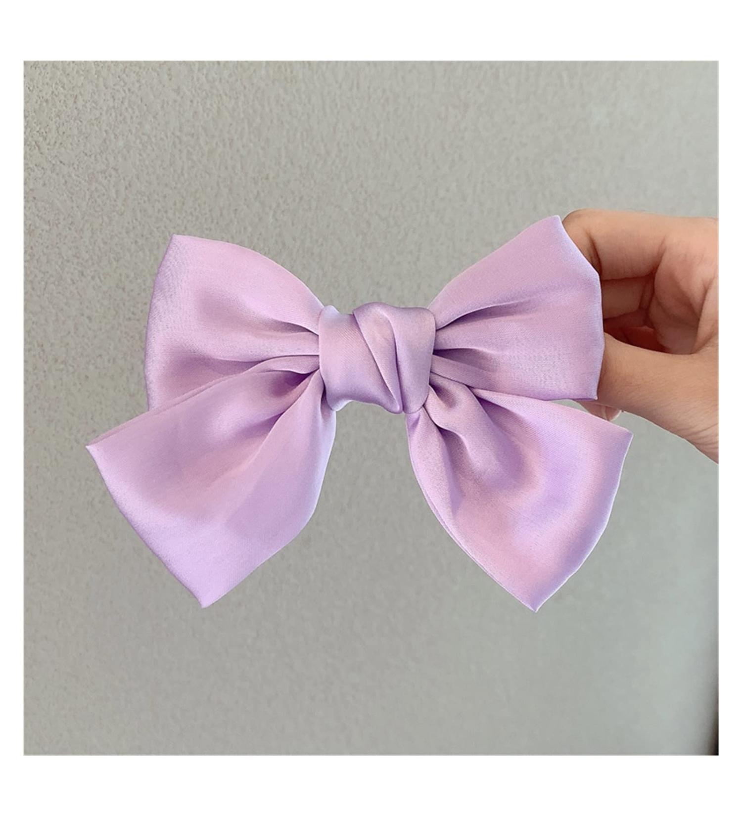 Hair Hair Pin 1 Piece Large Hair Bow Ties Cute Hair Clips Satin Two Layer Bow Hairpin Hair Accessories for Women Girls Bowknot Hairpins clips (Color : Brown) - Buy Online on GoSupps.com