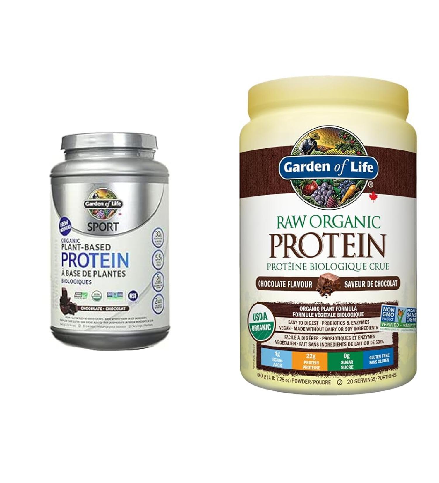 Garden of Life Sport Organic Plant Based Protein Chocolate 840gFormulated & Raw Organic Protein Chocolate 664g. Packed with 22 Grams of Certified Organic Plant Protein - Buy Online on GoSupps.com