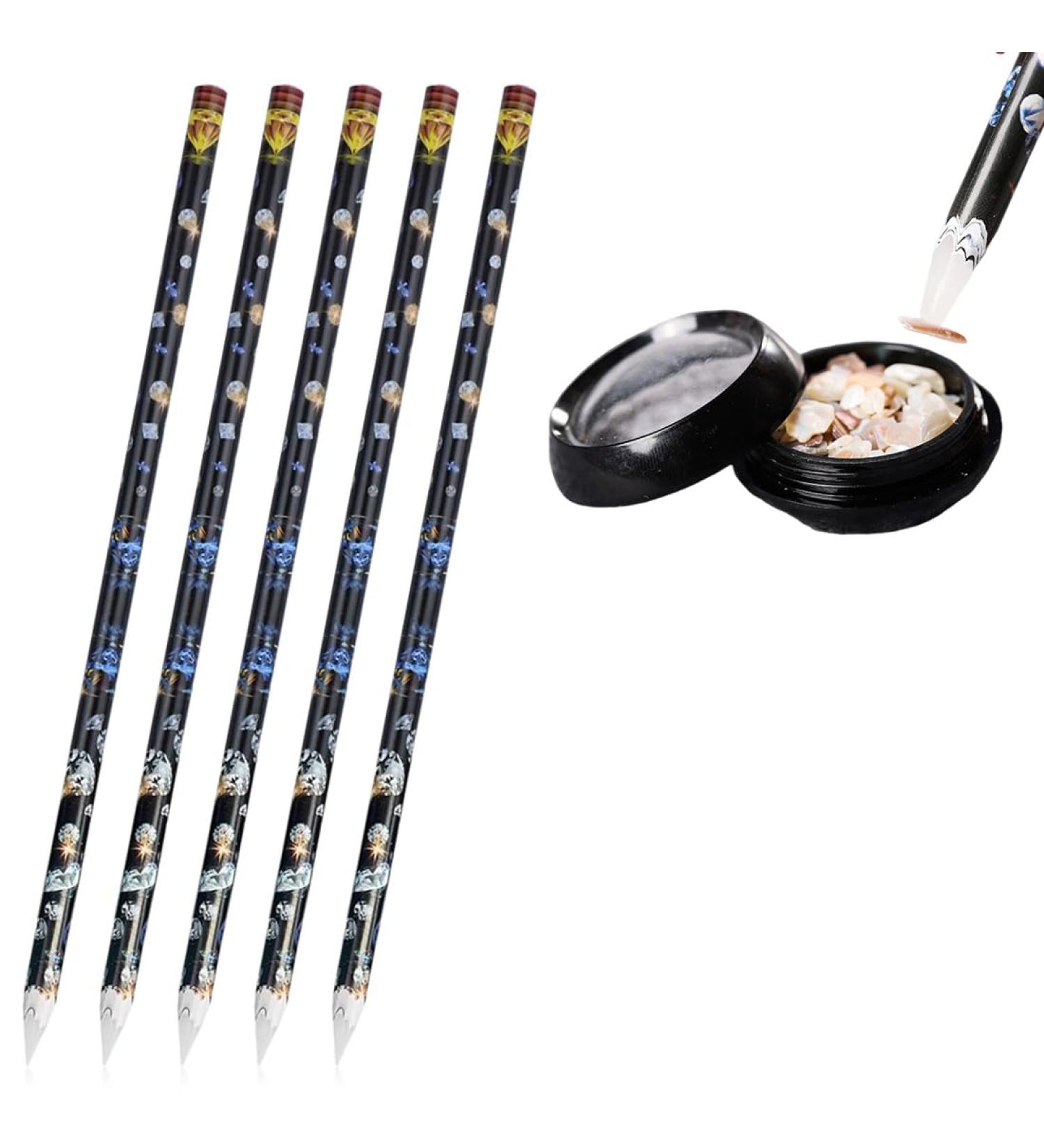 5 Piece Diamond Painting Pen Wax Pen Diamond Painting Accessories Embroidery Accessories Tool for Nails Rhinestone Gemstones Nail Design Manicure Tool Set - Buy Online on GoSupps.com