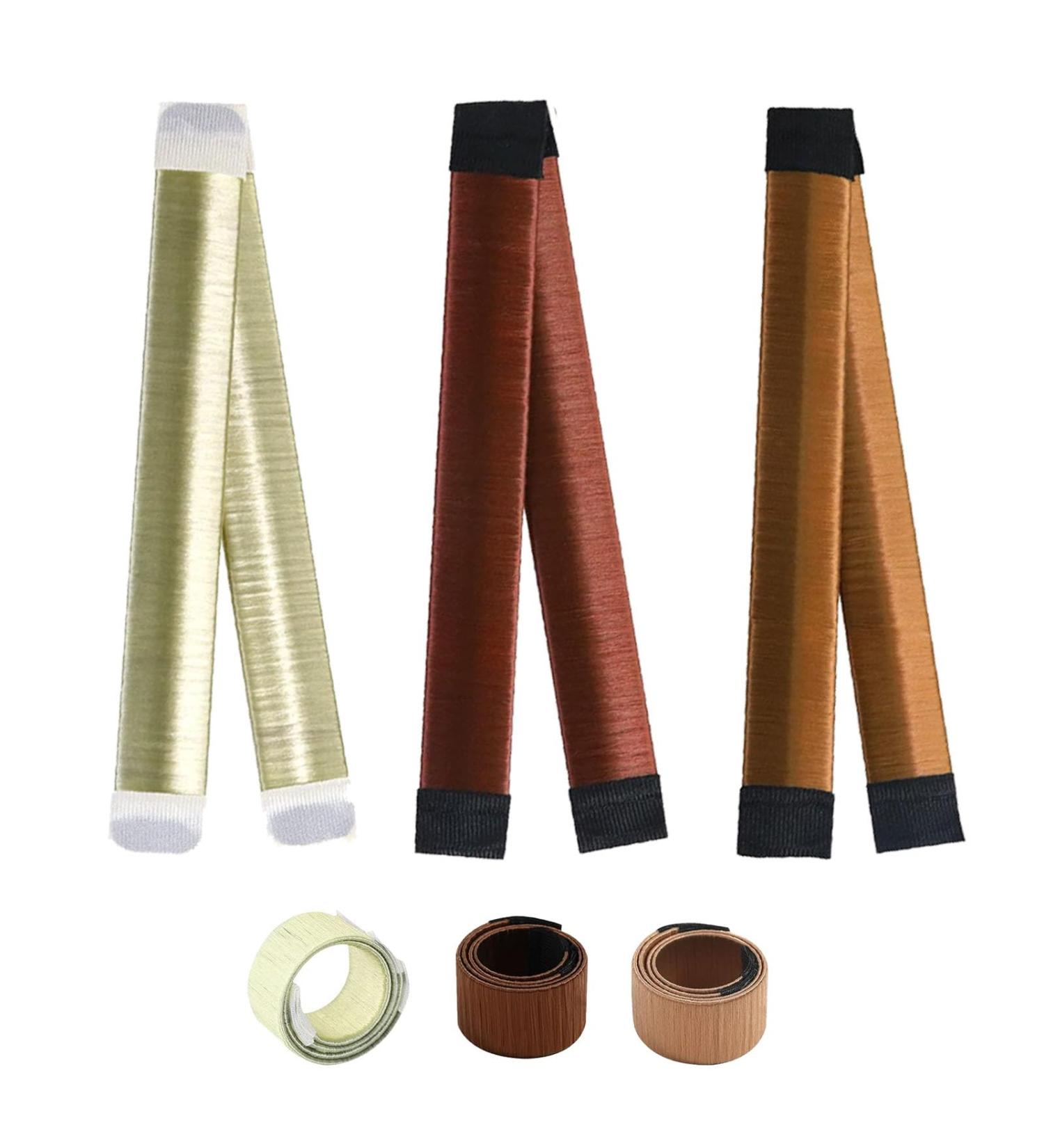 6 PCS Hair Bun Maker Women's Hair Bun Maker Magic Hair Bun Maker Hair Donut Bun Maker Bun Makers For Hair French Twist Fold Wrap Snap Band Design Twist Bun Shaper For Girls Women 3 Colors - Buy Online on GoSupps.com