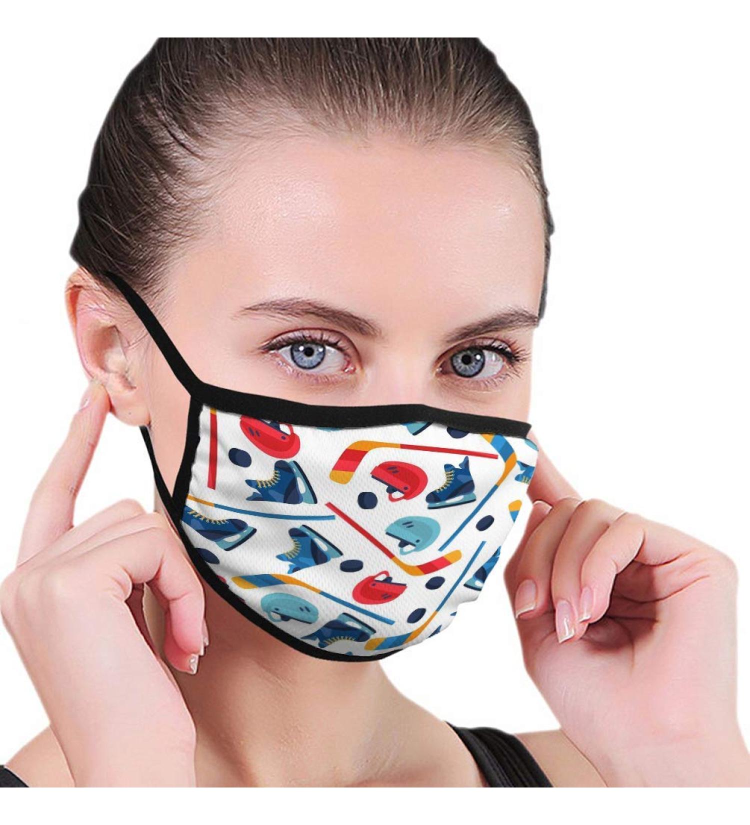 Breathable premium facial protection cover sports hockey equipment flat symbols fashion women men anti wind dust protection protective cover for ski charging camping travel safety daily use