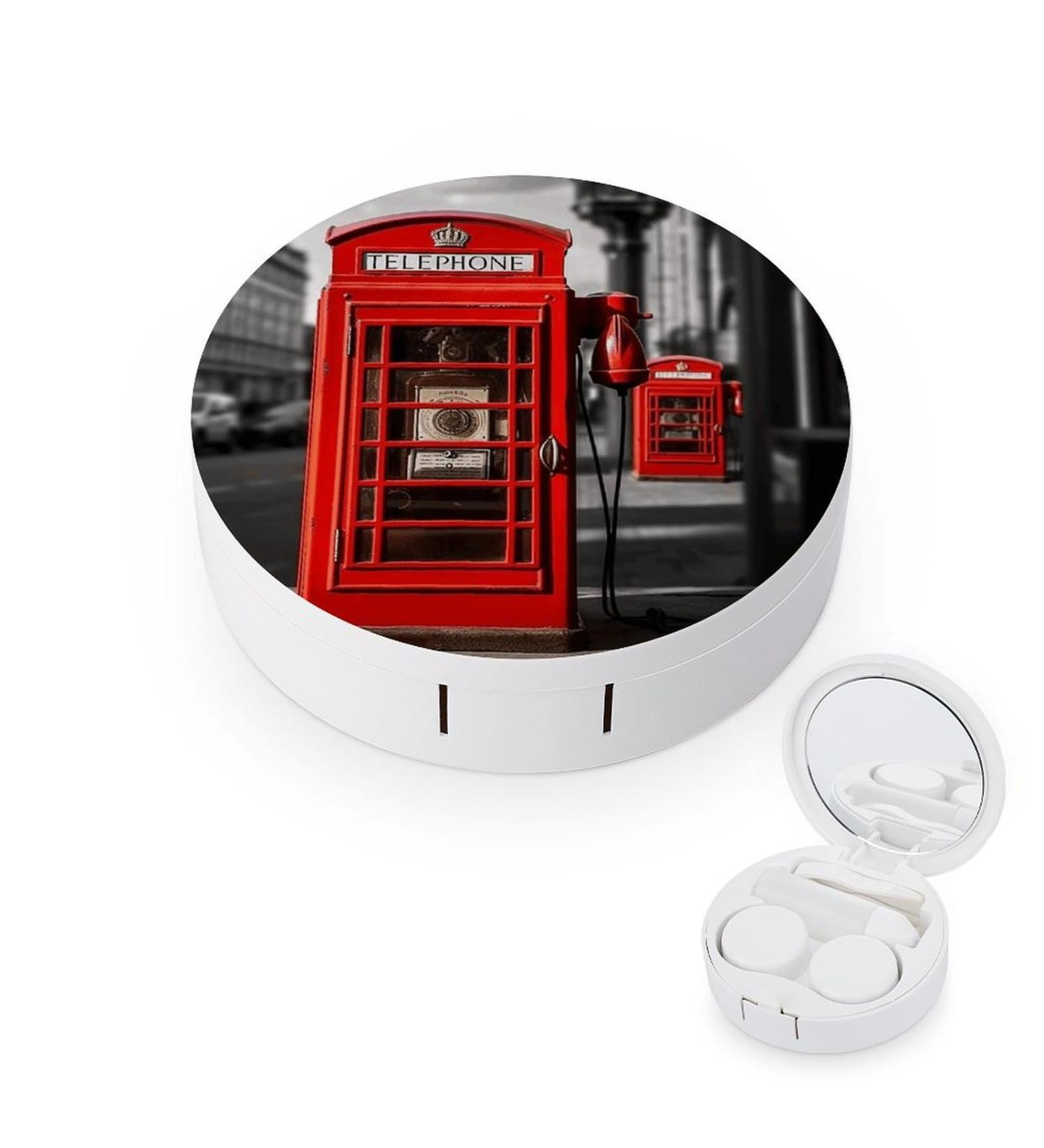 UK Retro London Telephone Contact Lens Case | Durable Travel Care Box - Buy Online on GoSupps.com