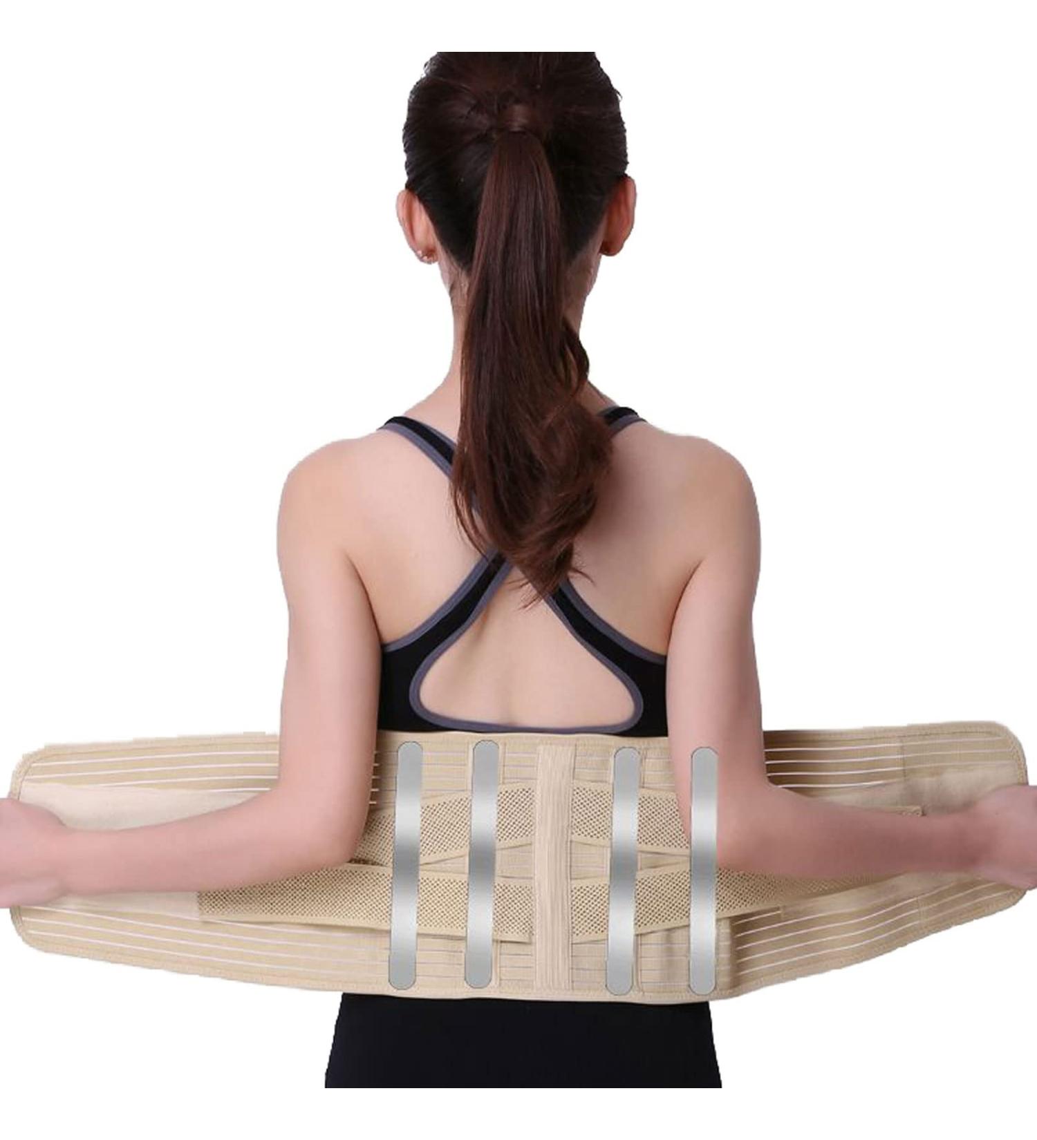 Breathable Back Bandage for Men & Women | Lumbar Support Belt for Sciatica Herniated Disc & Back Pain Relief - Adjustable Waist & Lower Back Brace - Buy Online on GoSupps.com