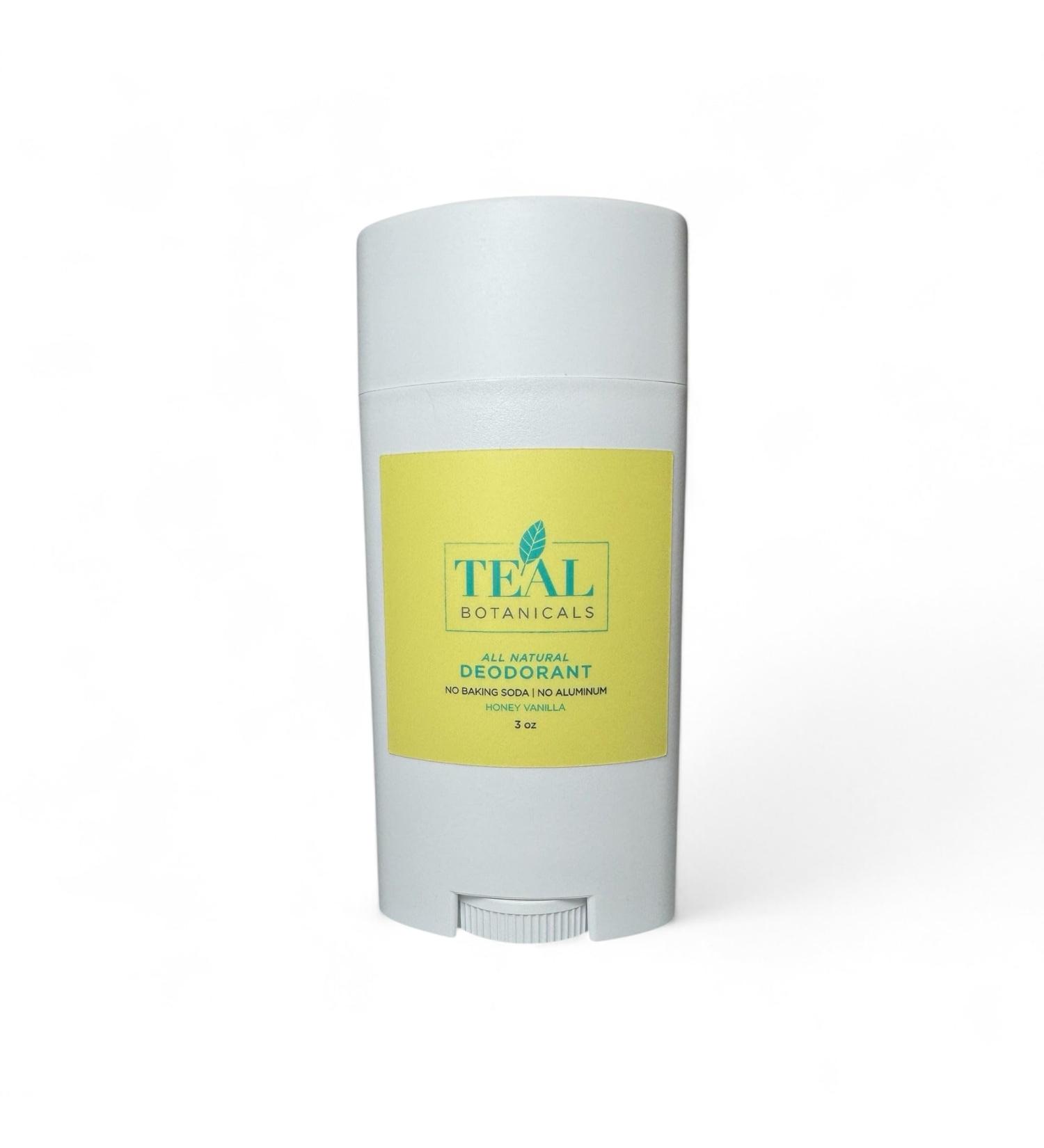 All Natural Deodorant No Aluminnum No Baking Soda | Clean Organic Ingredients (Honey Vanilla)
