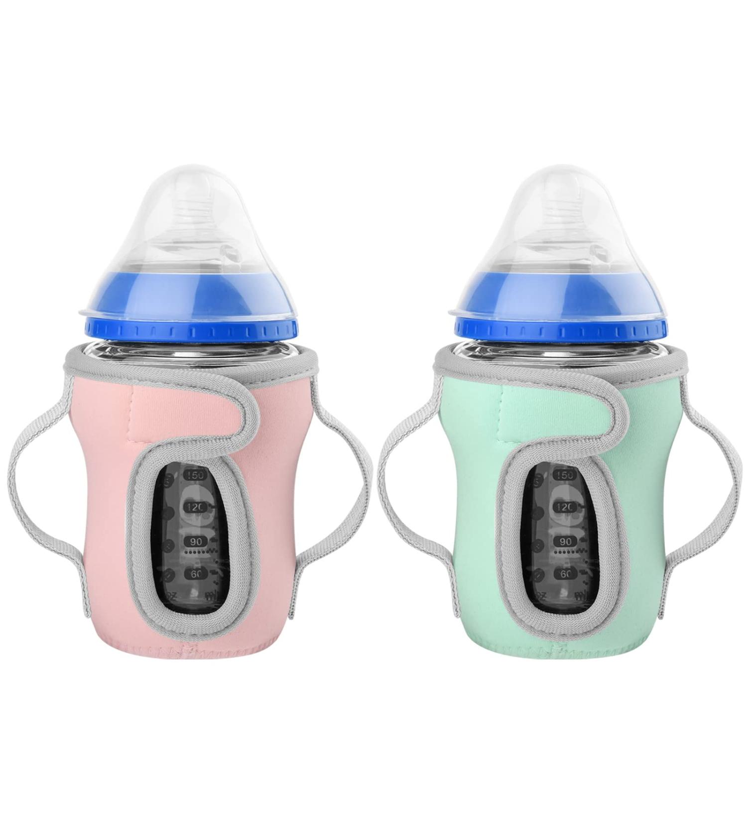 Beautyflier Glass Baby Bottle Sleeve Covers for Tommee Tippee Nature Baby Bottles with Dual Handle  3.8mm Thicken Heat and Cold Retention Baby Bottle Sleeve (9OZ) 9 Ounce - Buy Online on GoSupps.com