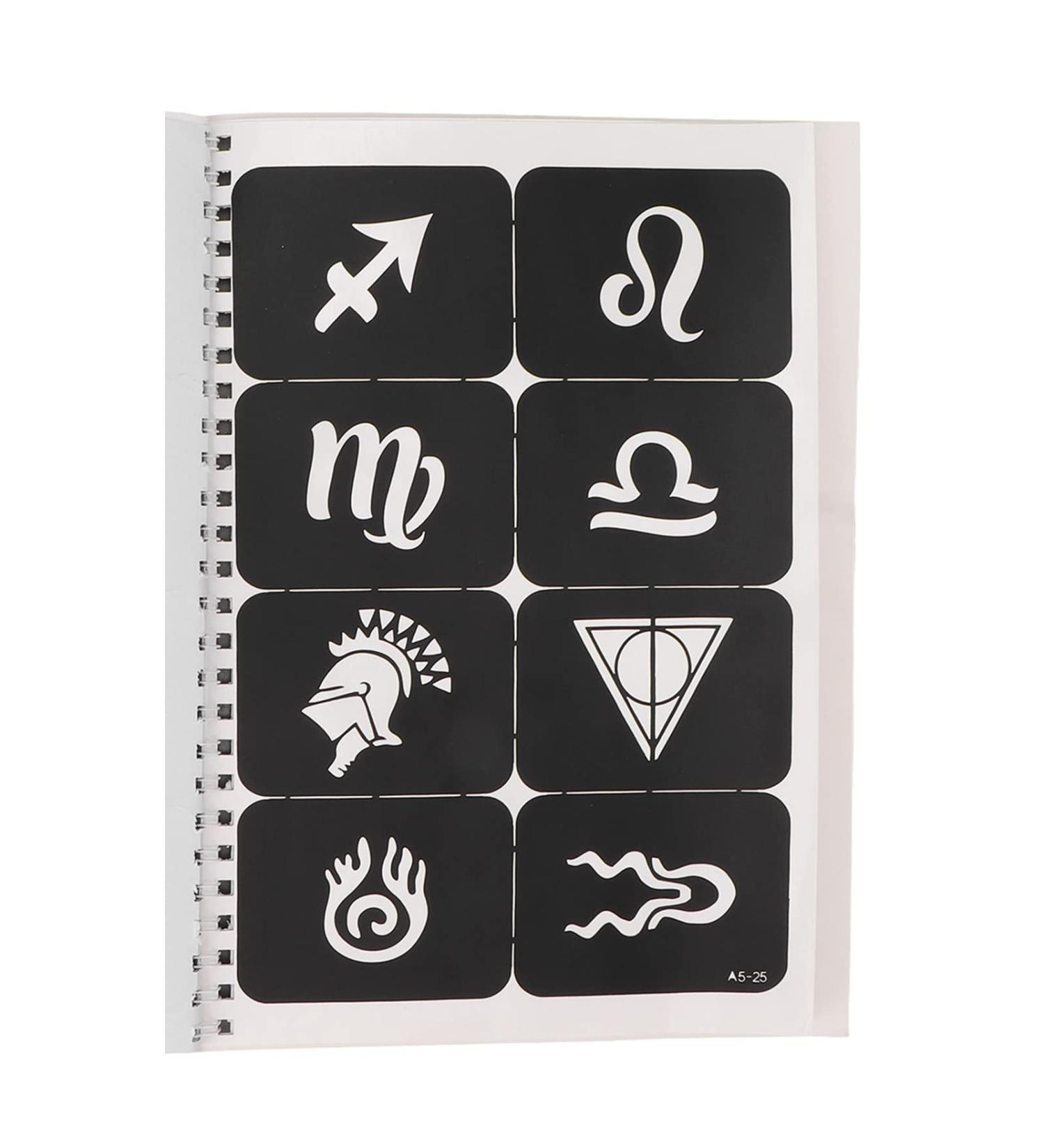 Shop Reusable Stencils - 99 Waterproof Body Art Patterns for Women & Kids | Perfect for Parties - Buy Online on GoSupps.com