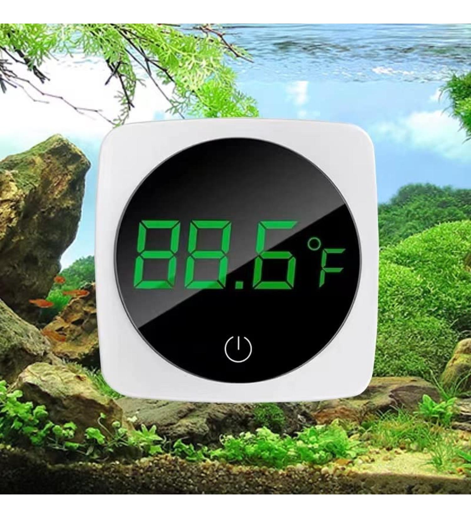 LED Touch Screen Aquarium Thermometer - Accurate Stick-on Temperature Sensor for Fish Tank, Turtle, Betta, Amphibians & Reptiles - Buy Online on GoSupps.com