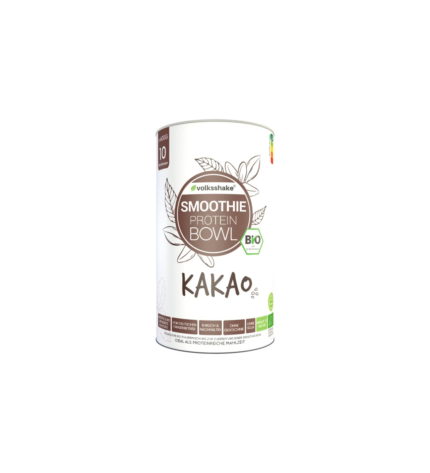 Organic Smoothie Protein Bowl Kocao 600g | Vegan Gluten-Free Soy-Free | Premium Quality from Germany | De- ko-006 | No Sweeteners - Buy Online on GoSupps.com