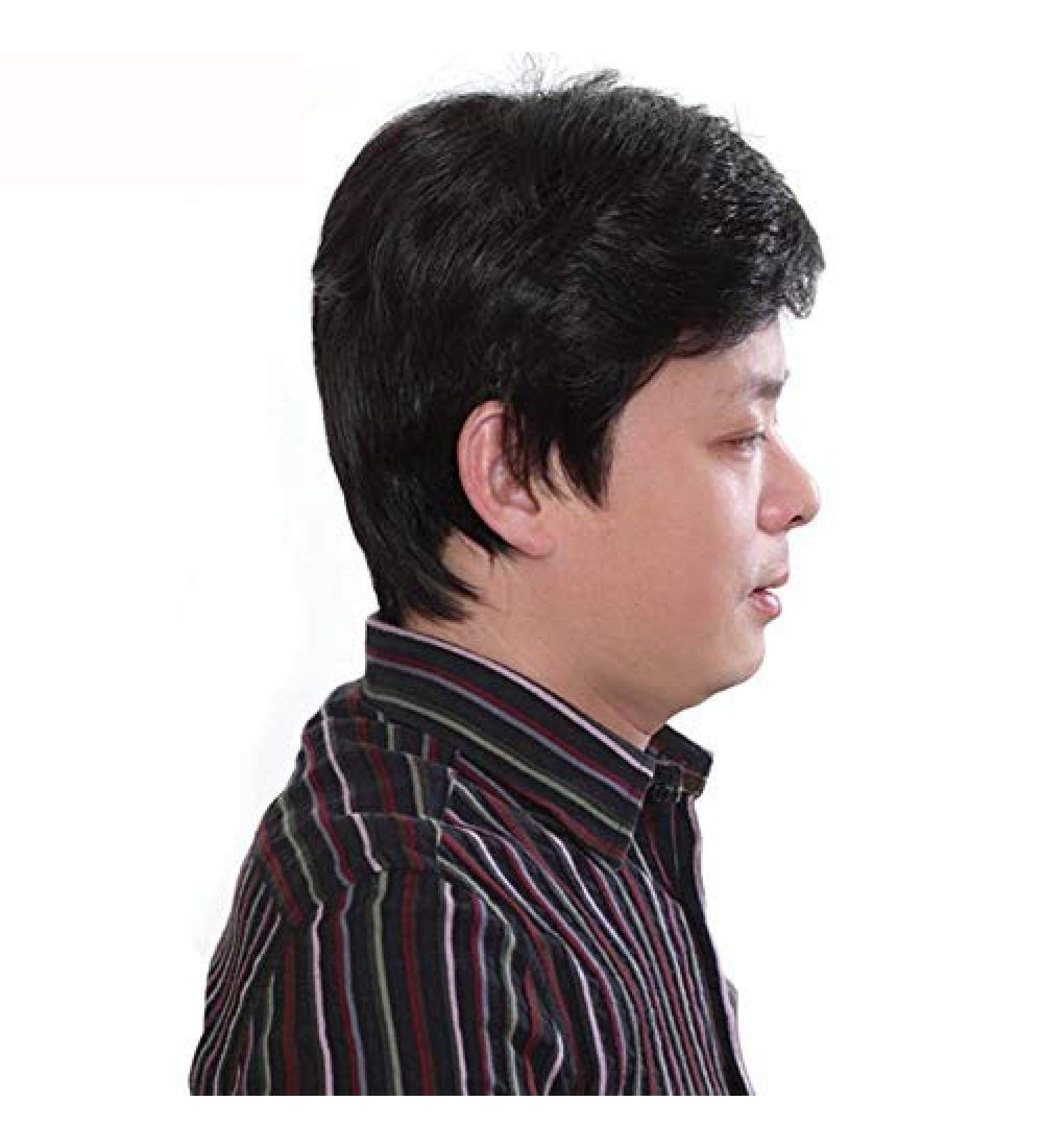 Shop BGHJUE Black Short Men's Wig - Quality Natural Hair for Everyday Wear - Buy Online on GoSupps.com