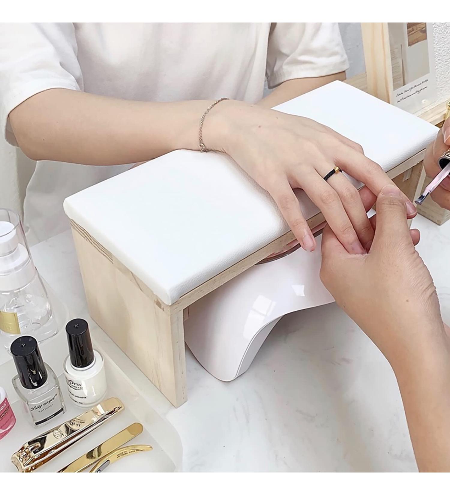 Yisinuoo Professional Microfiber Leather Nail Arm Rest Cushion - White - Buy Online on GoSupps.com