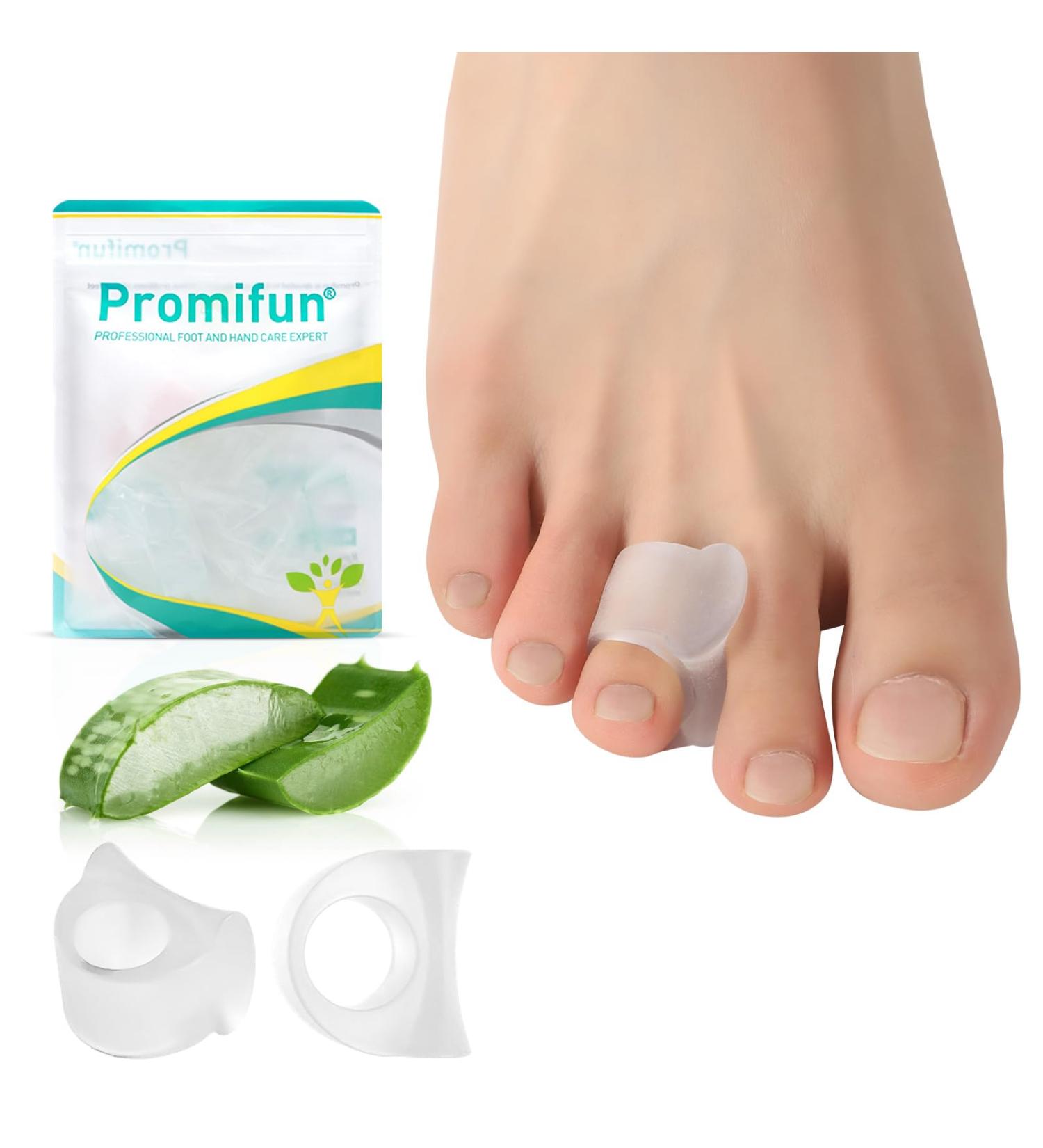Toe Separators for Overlapping Toes - Aloe Vera Toe Spacers for Hammer Toe Straightening Big Toe Alignment & Bunion Relief (Medium 12 Pack Clear - Buy Online on GoSupps.com